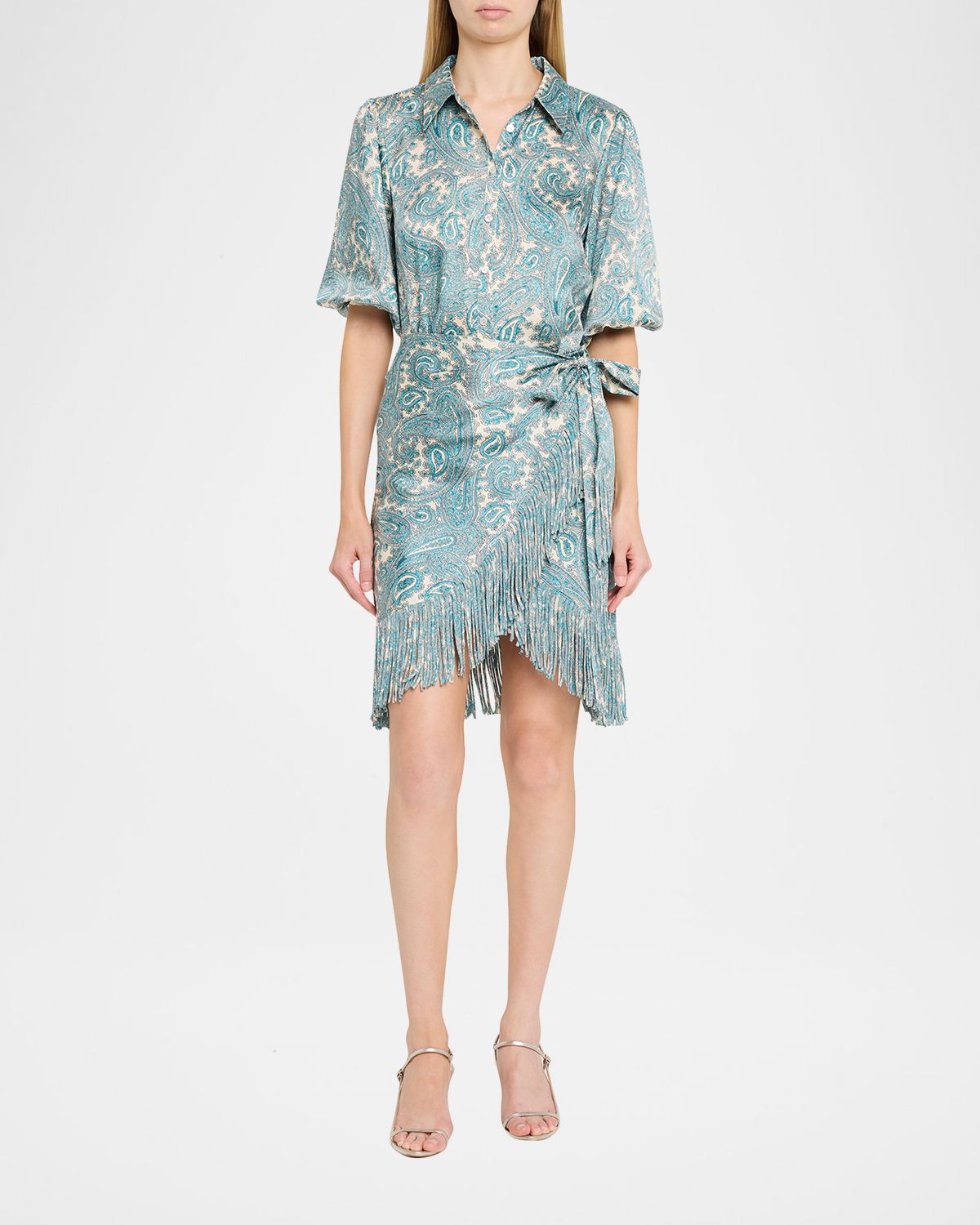 Cinq a Sept Hendrix Paisley Mini Shirtdress | Thumbnail 2 Cinq a Sept Hendrix Paisley Mini Shirtdress | Thumbnail 2