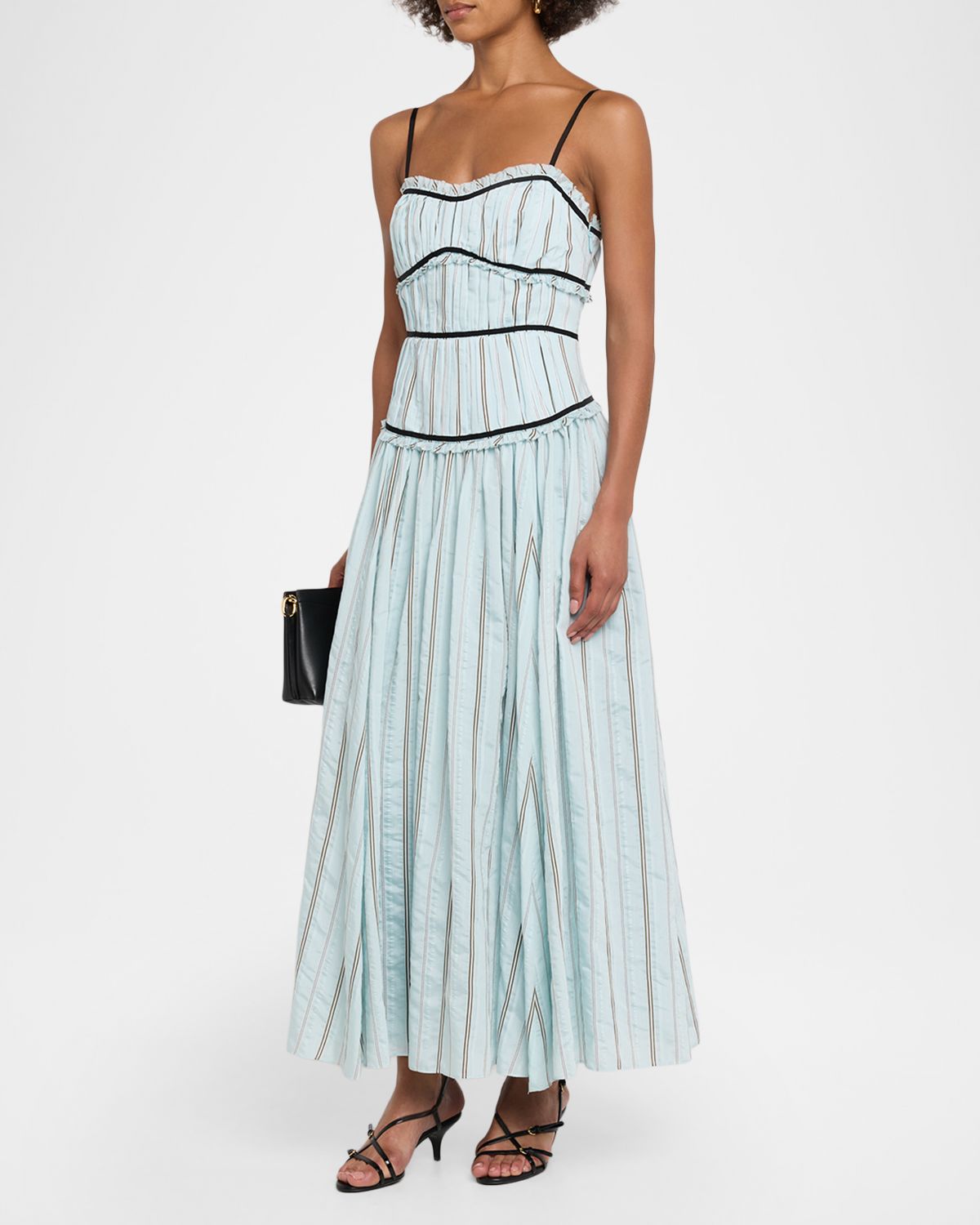 Cinq a Sept Celia Striped Maxi Dress | Thumbnail 4 Cinq a Sept Celia Striped Maxi Dress | Thumbnail 4