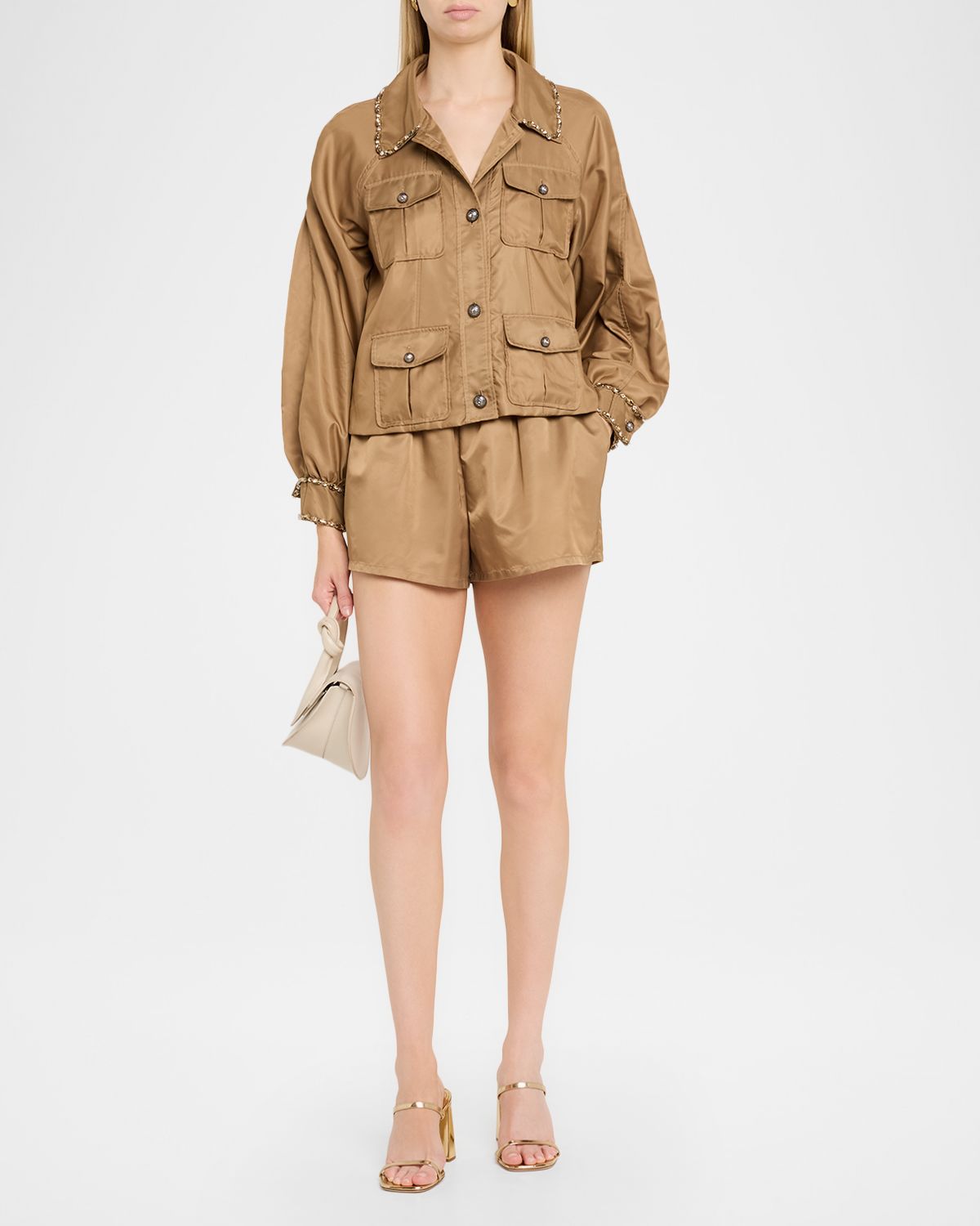 Cinq a Sept Kendra Nylon Drawstring Shorts | Thumbnail 2 Cinq a Sept Kendra Nylon Drawstring Shorts | Thumbnail 2