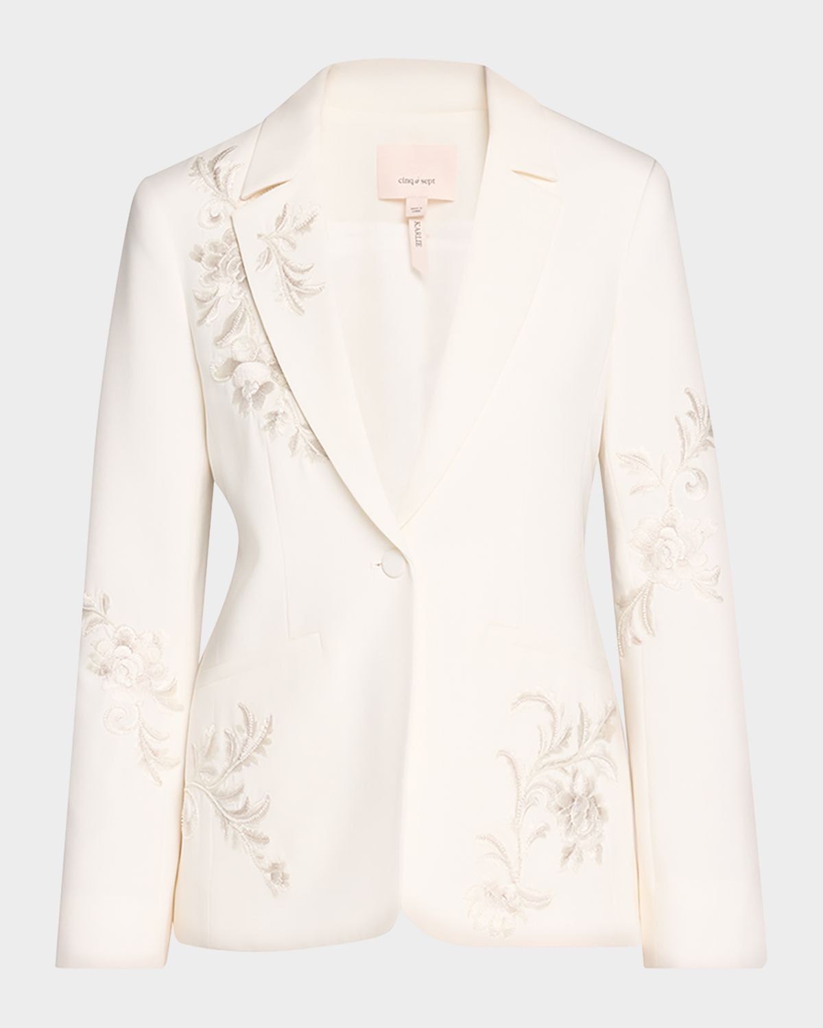Cinq a Sept Karlie Rococo Embroidered Blazer