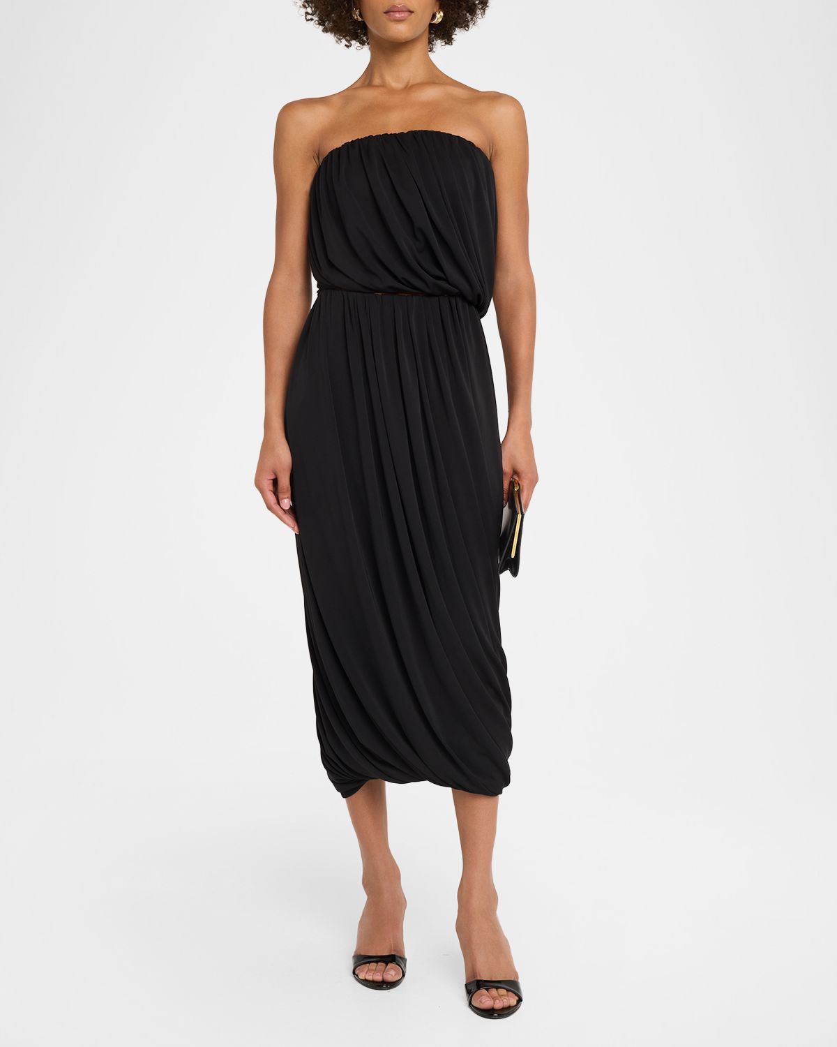 Cinq a Sept Calden Draped Strapless Top | Thumbnail 5