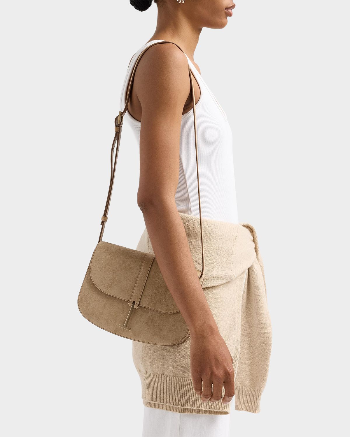 TOM FORD Kara Small Suede Crossbody Bag | Thumbnail 5 TOM FORD Kara Small Suede Crossbody Bag | Thumbnail 5