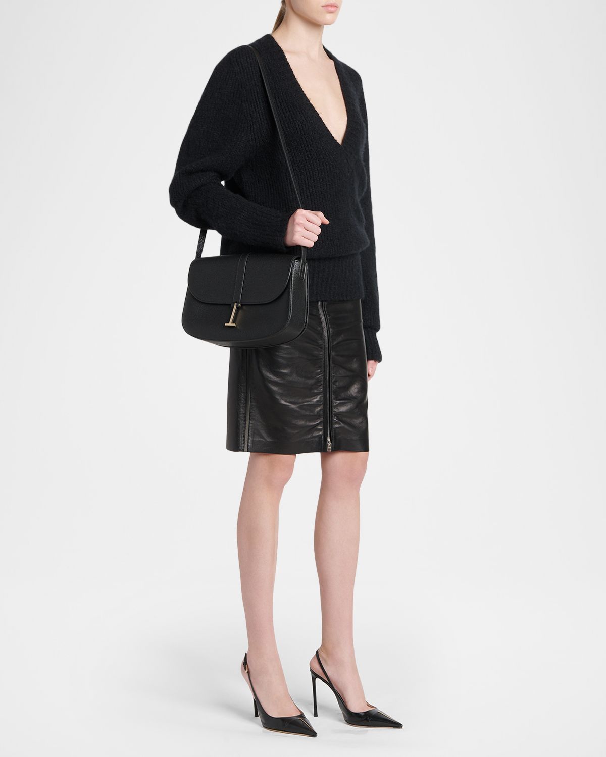 TOM FORD Kara Medium Grain Leather Crossbody Bag | Thumbnail 5 TOM FORD Kara Medium Grain Leather Crossbody Bag | Thumbnail 5