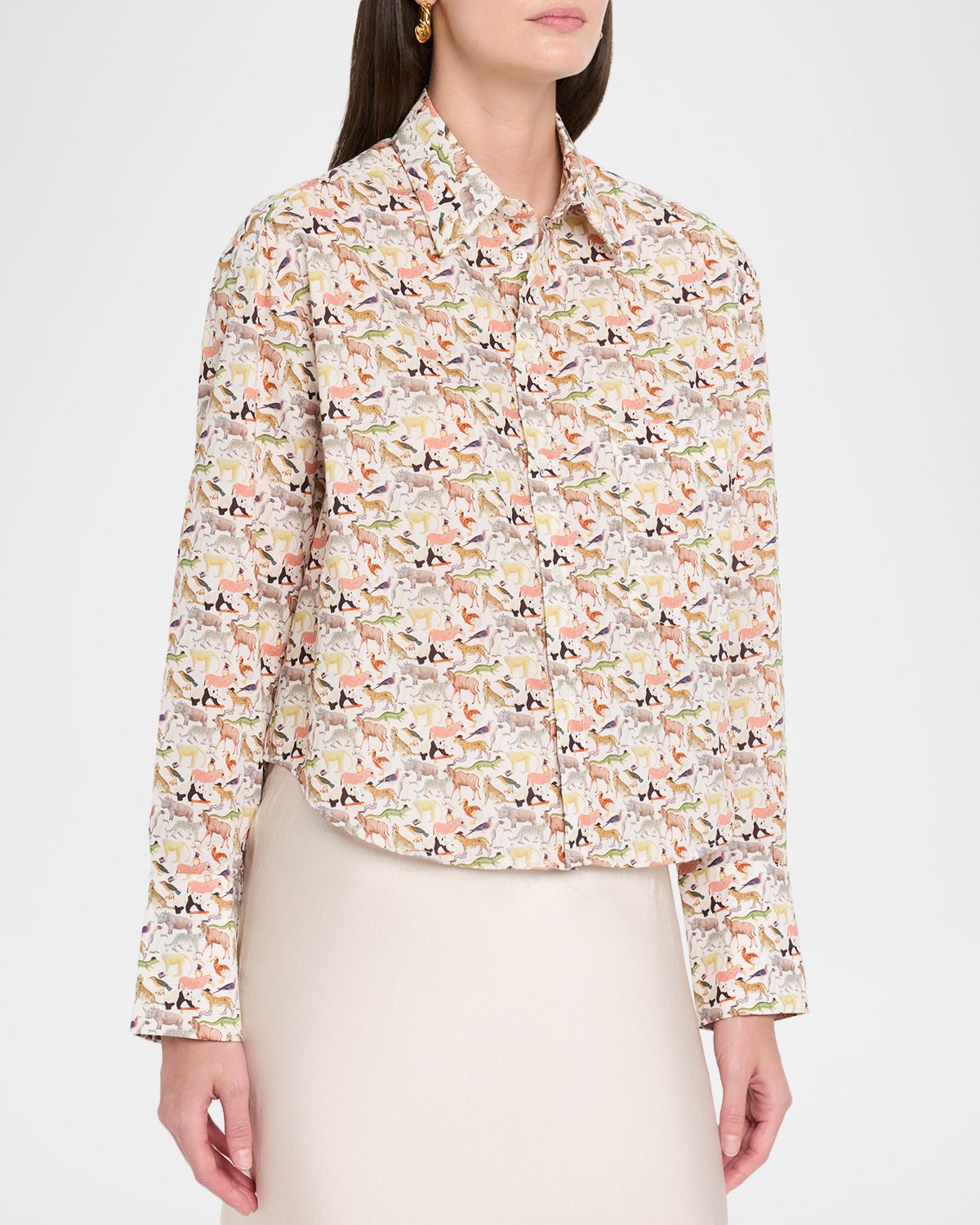 CISSA Animals Belle Button-Front Shirt | Thumbnail 4