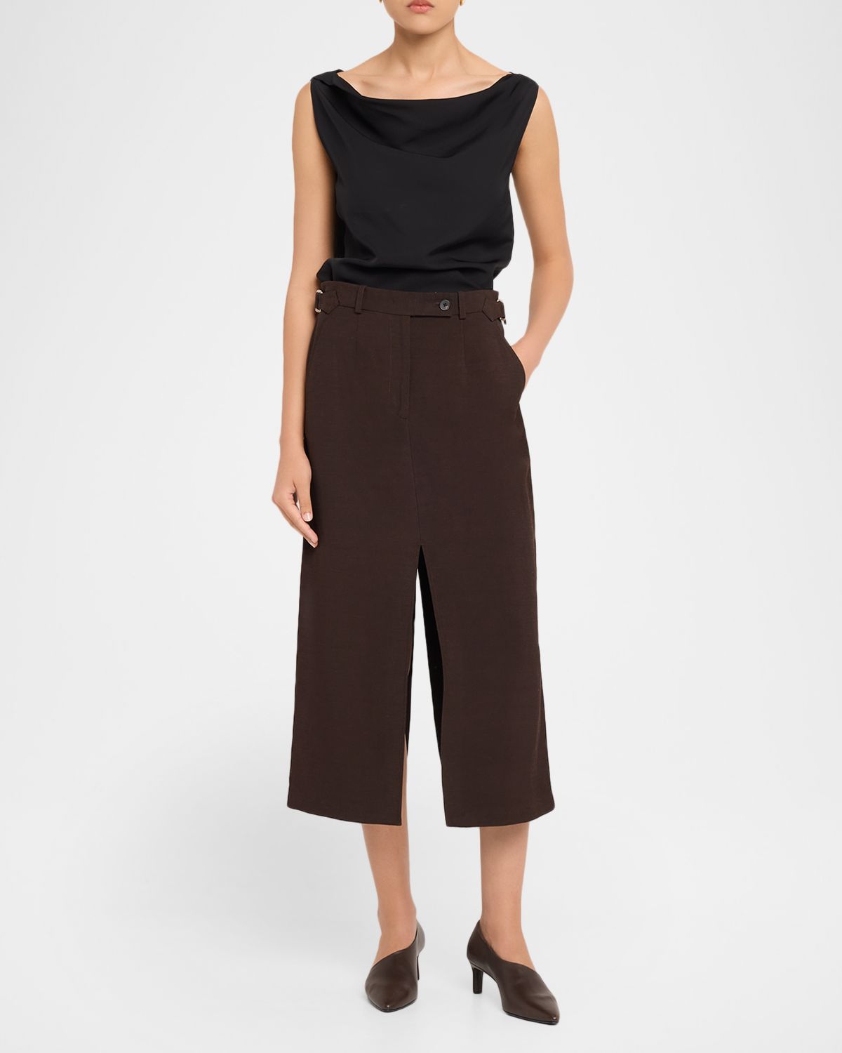 Co Tailored Slit Midi Pencil Skirt | Thumbnail 2