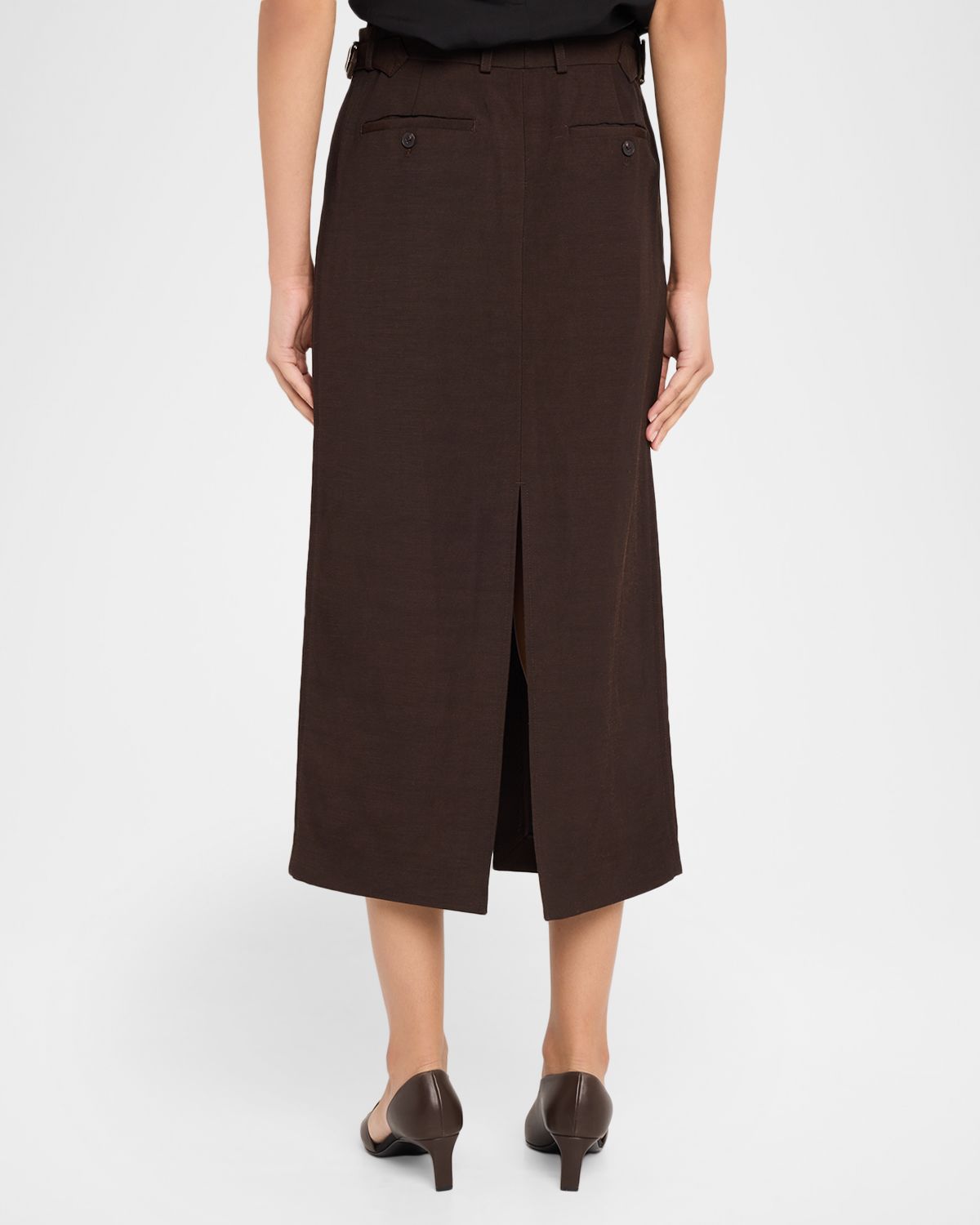 Co Tailored Slit Midi Pencil Skirt | Thumbnail 3