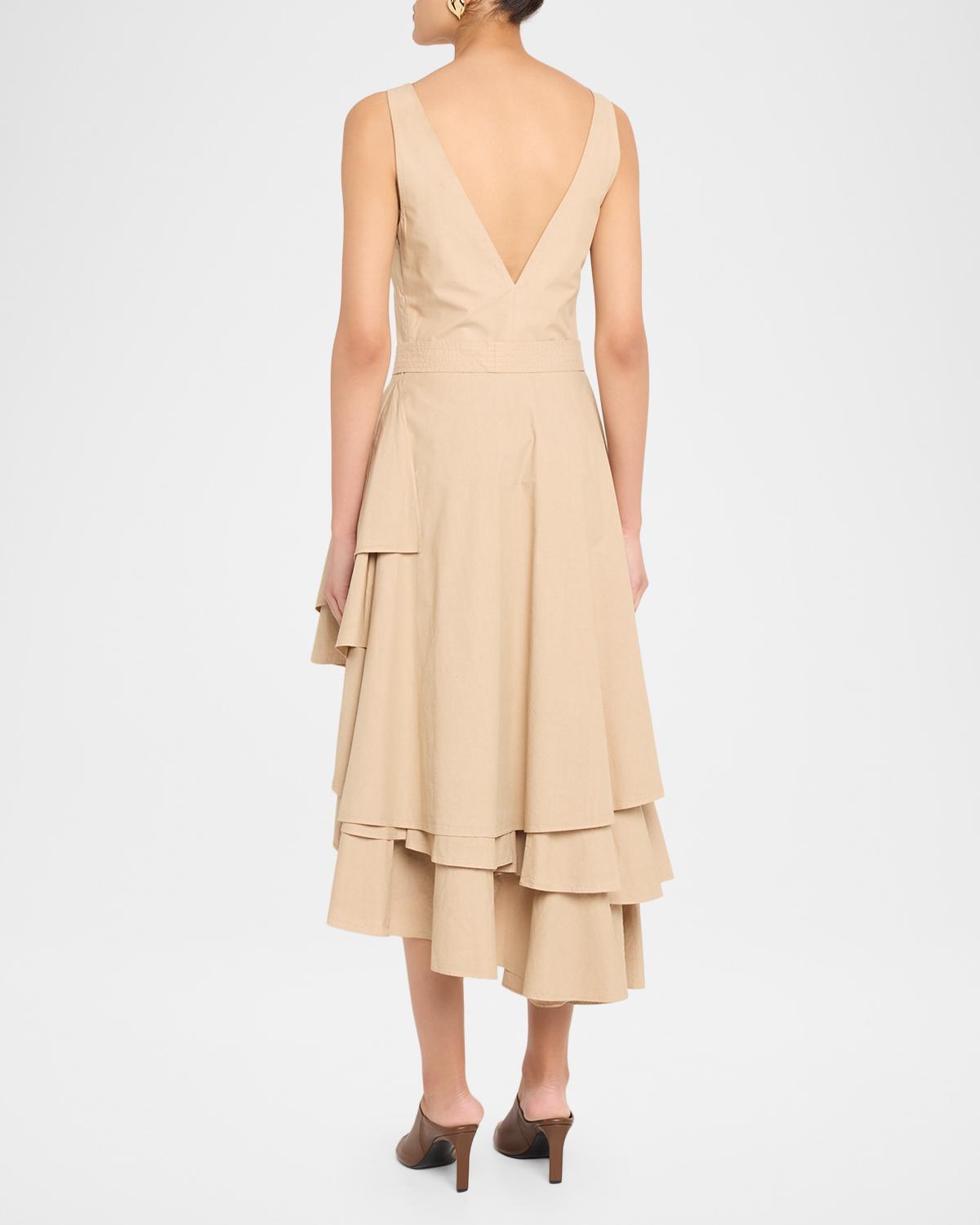 Co Asymmetric Tiered Ruffle Midi Tank Dress | Thumbnail 3 Co Asymmetric Tiered Ruffle Midi Tank Dress | Thumbnail 3