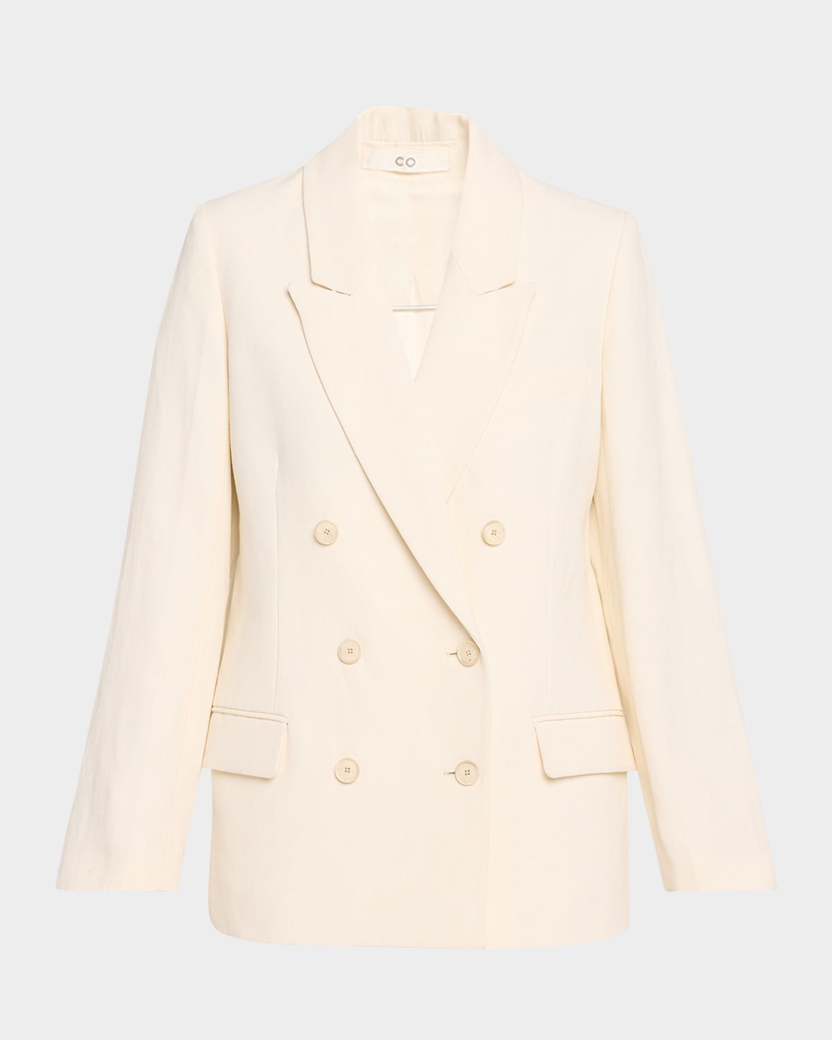 Co Double-Breasted Tuxedo Jacket - Women's Clothing