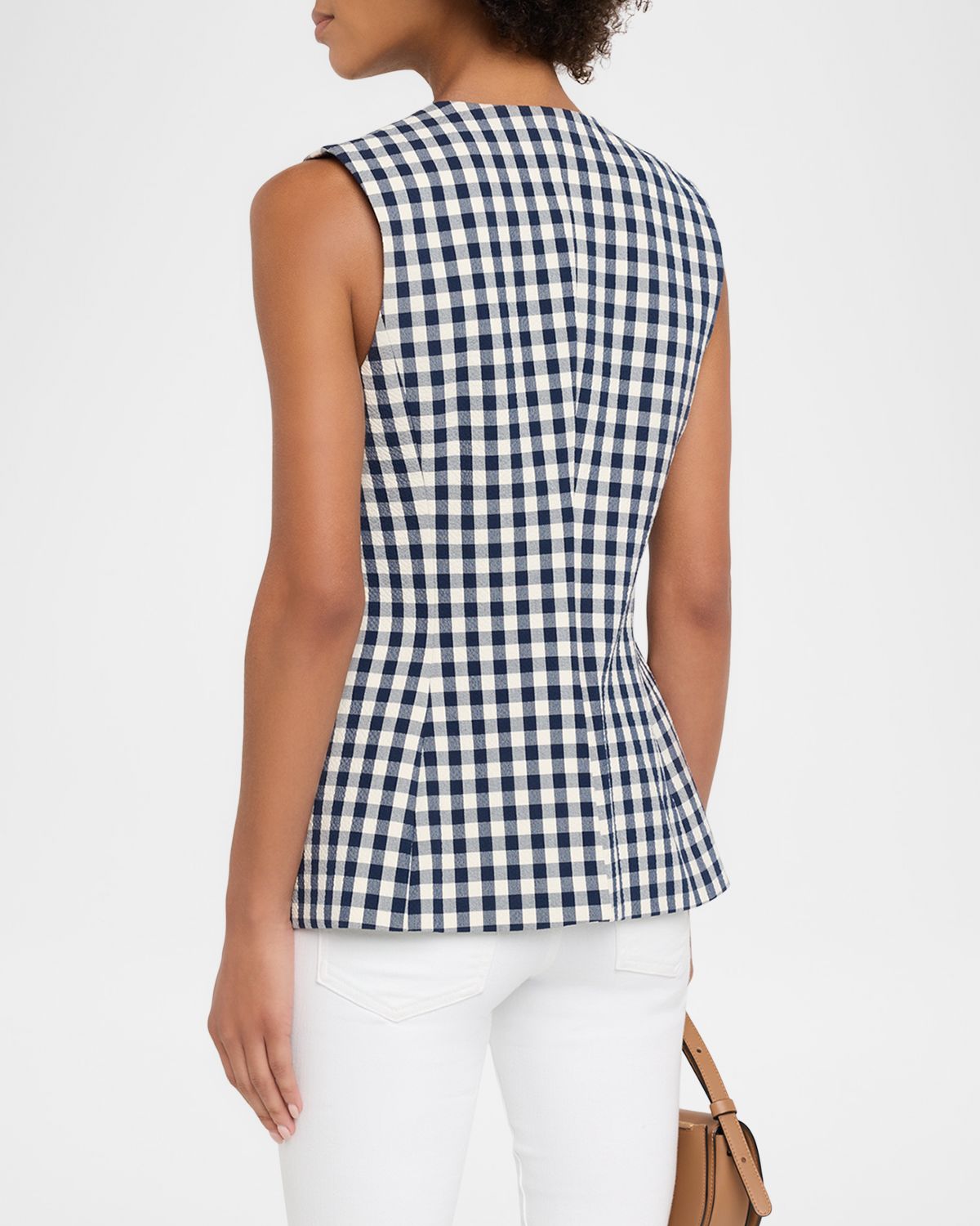 Veronica Beard Haina Cotton Gingham Shorts | Thumbnail 3 Veronica Beard Haina Cotton Gingham Shorts | Thumbnail 3