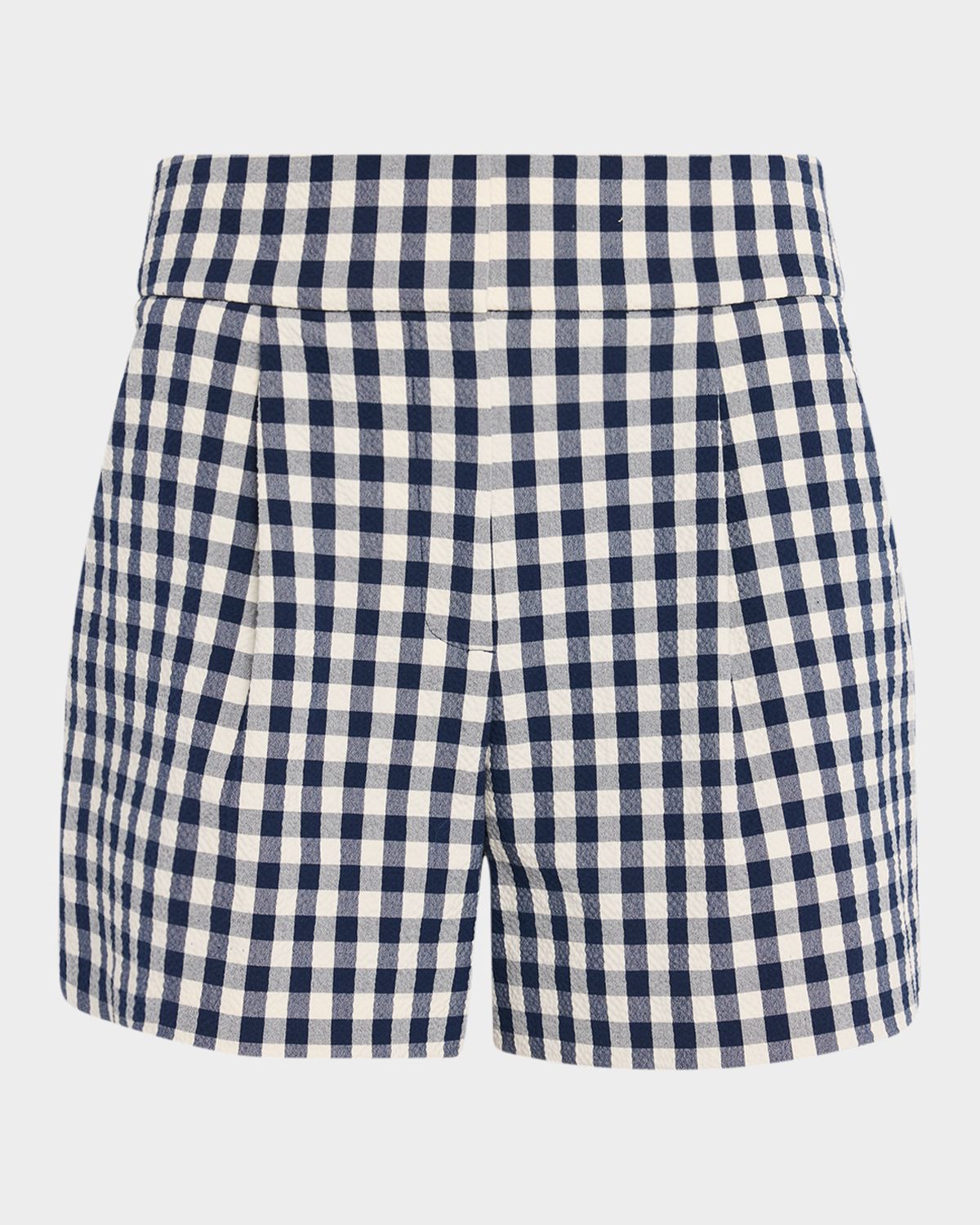 Veronica Beard Haina Cotton Gingham Shorts