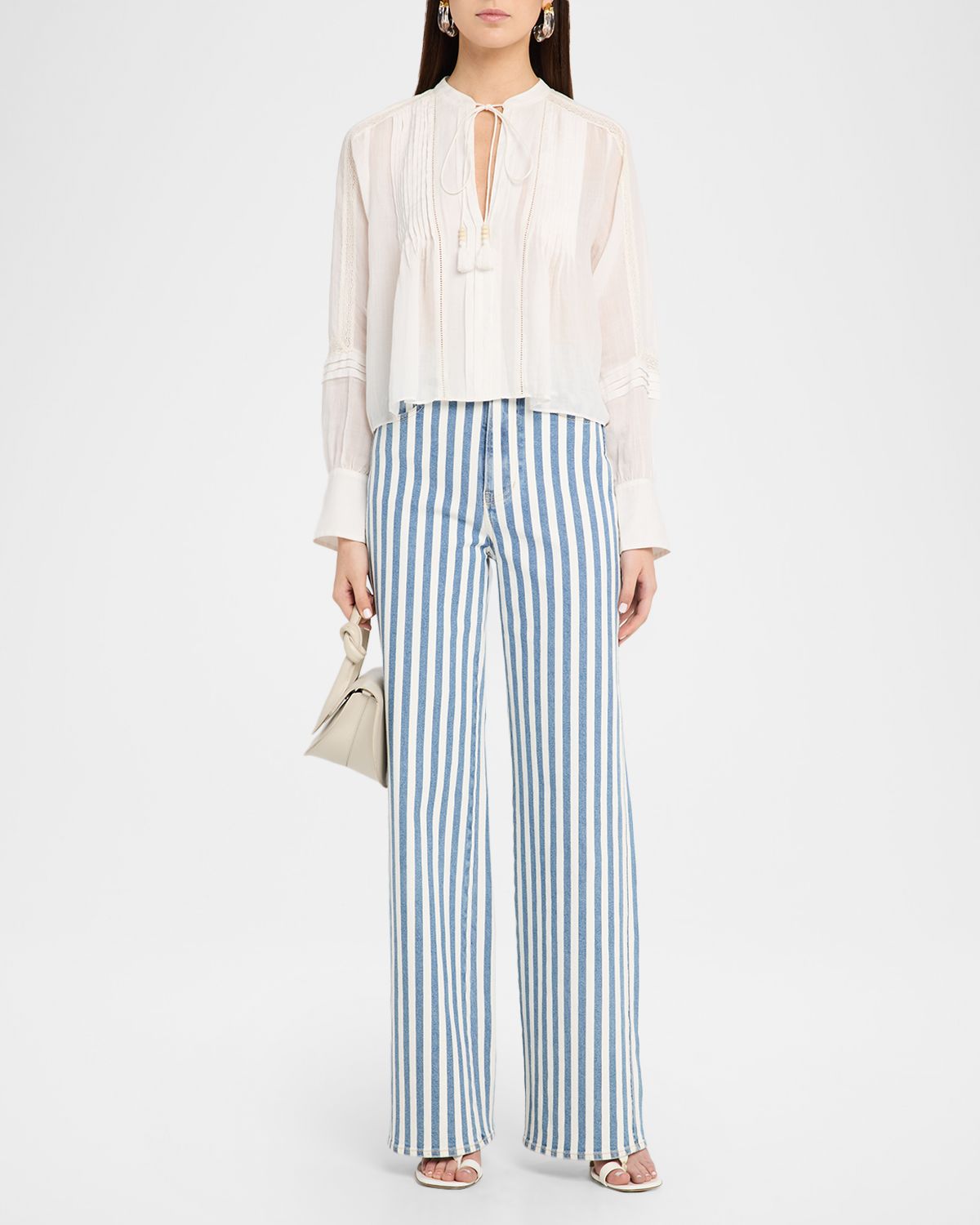 Veronica Beard Sawyer Ramie Blouse | Thumbnail 4