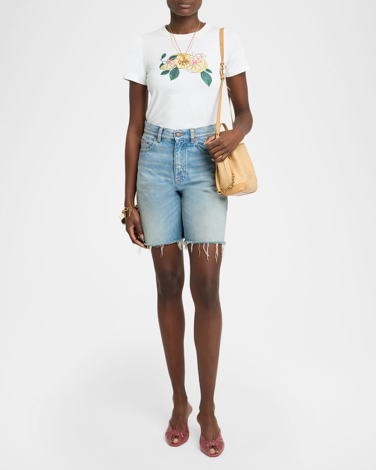 Chloe Lemon Print T-Shirt | Thumbnail 5