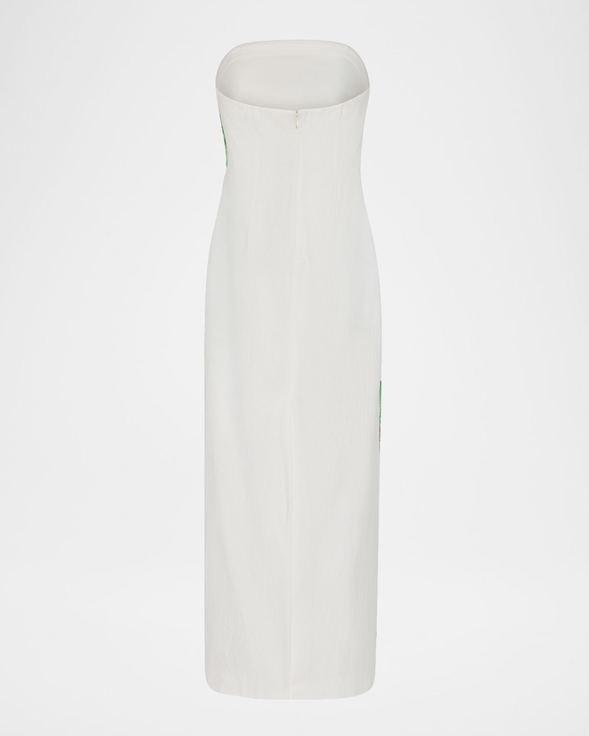 Milly Clara Strapless Embroidered Cotton Maxi Dress | Thumbnail 3 Milly Clara Strapless Embroidered Cotton Maxi Dress | Thumbnail 3