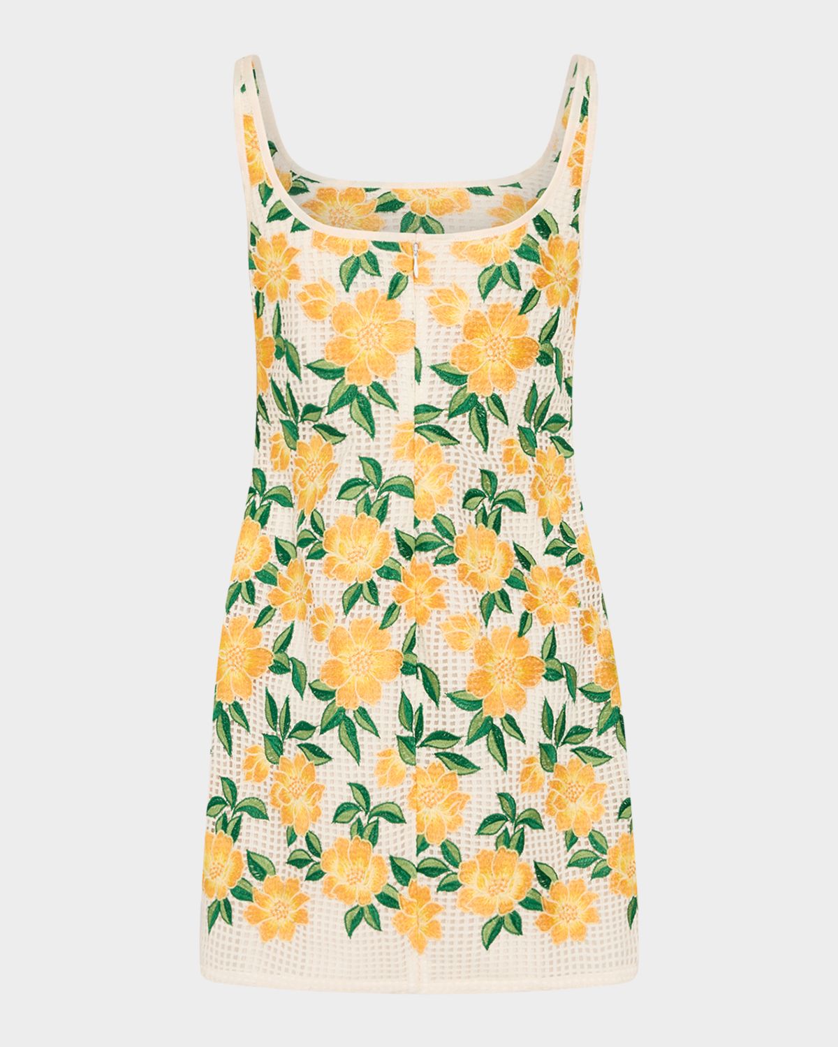 Milly Maria Floral-Embroidered Knit Mini Dress | Thumbnail 3 Milly Maria Floral-Embroidered Knit Mini Dress | Thumbnail 3