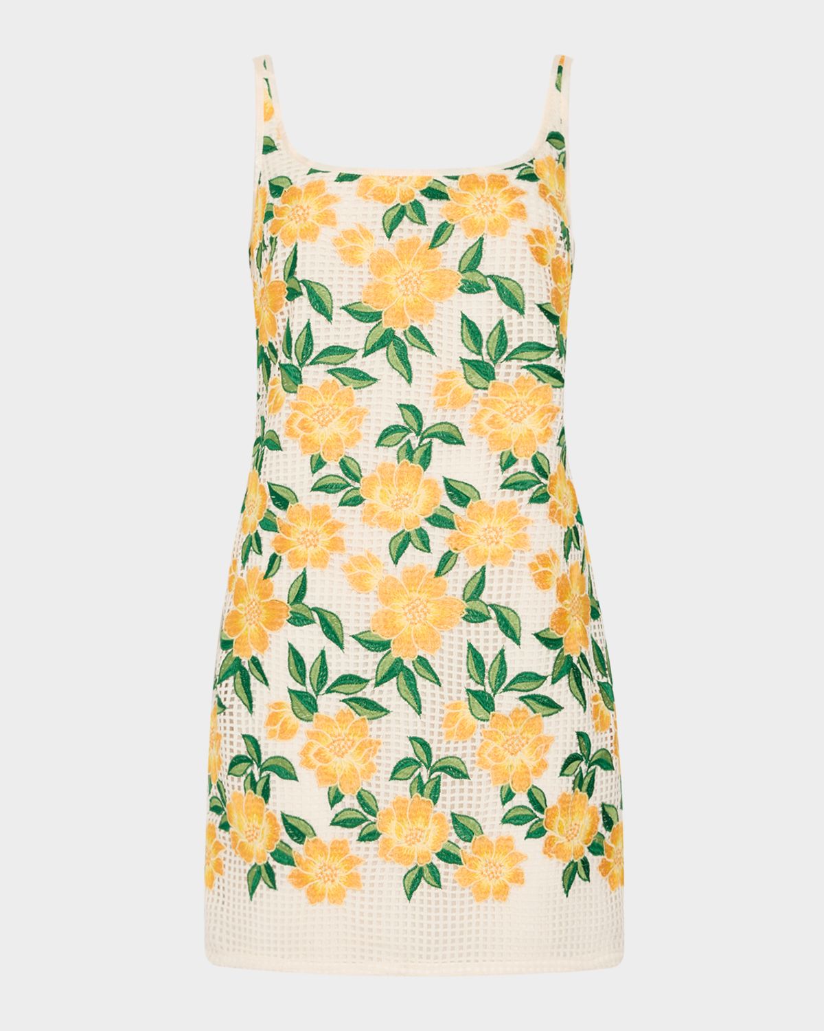 Milly Maria Floral-Embroidered Knit Mini Dress - Women's Clothing