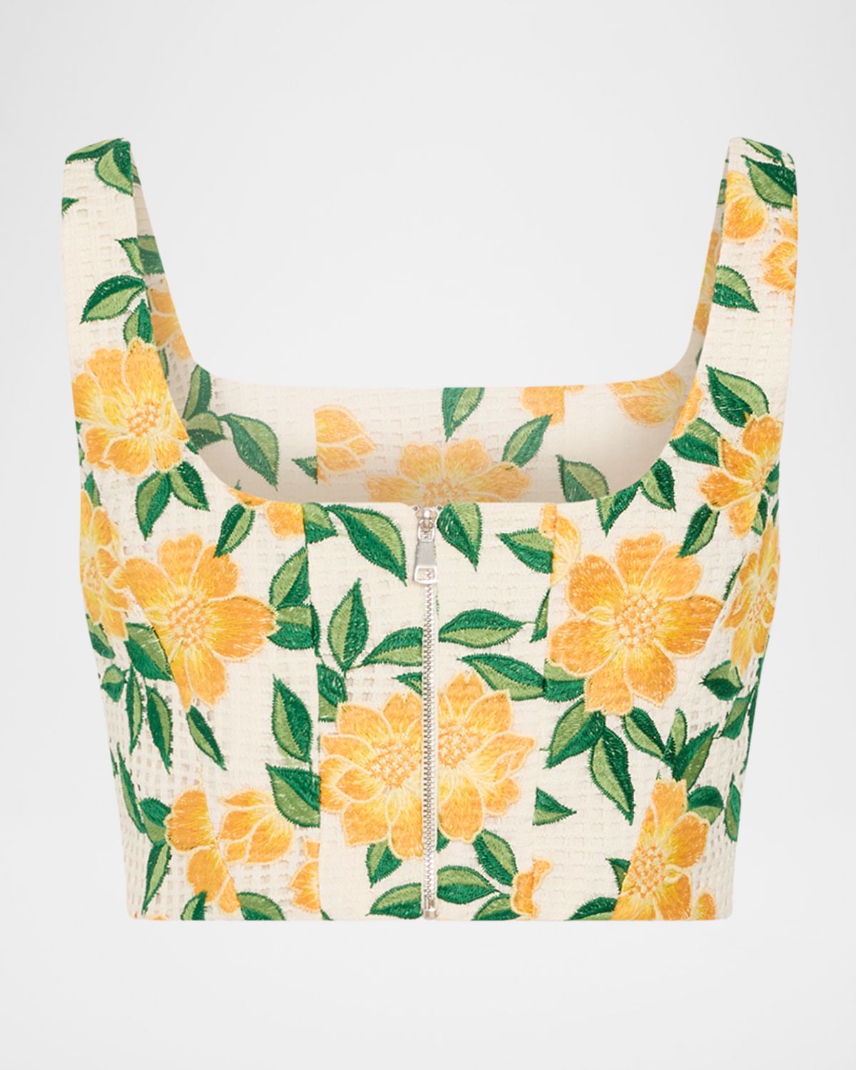 Milly Mel Floral-Embroidered Crop Top | Thumbnail 3 Milly Mel Floral-Embroidered Crop Top | Thumbnail 3