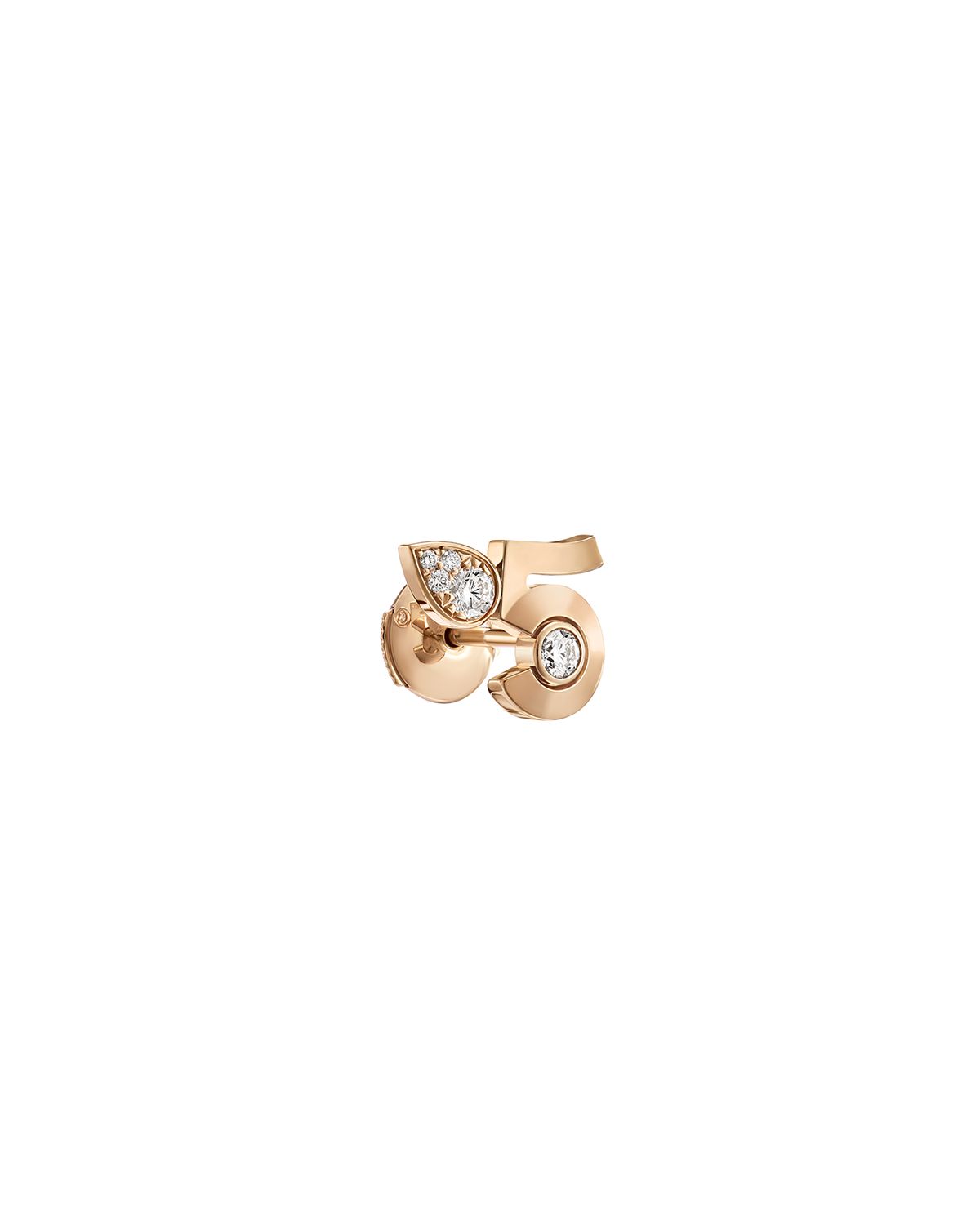 CHANEL EXTRAIT N°5 BEIGE GOLD CHAIN EARRINGS