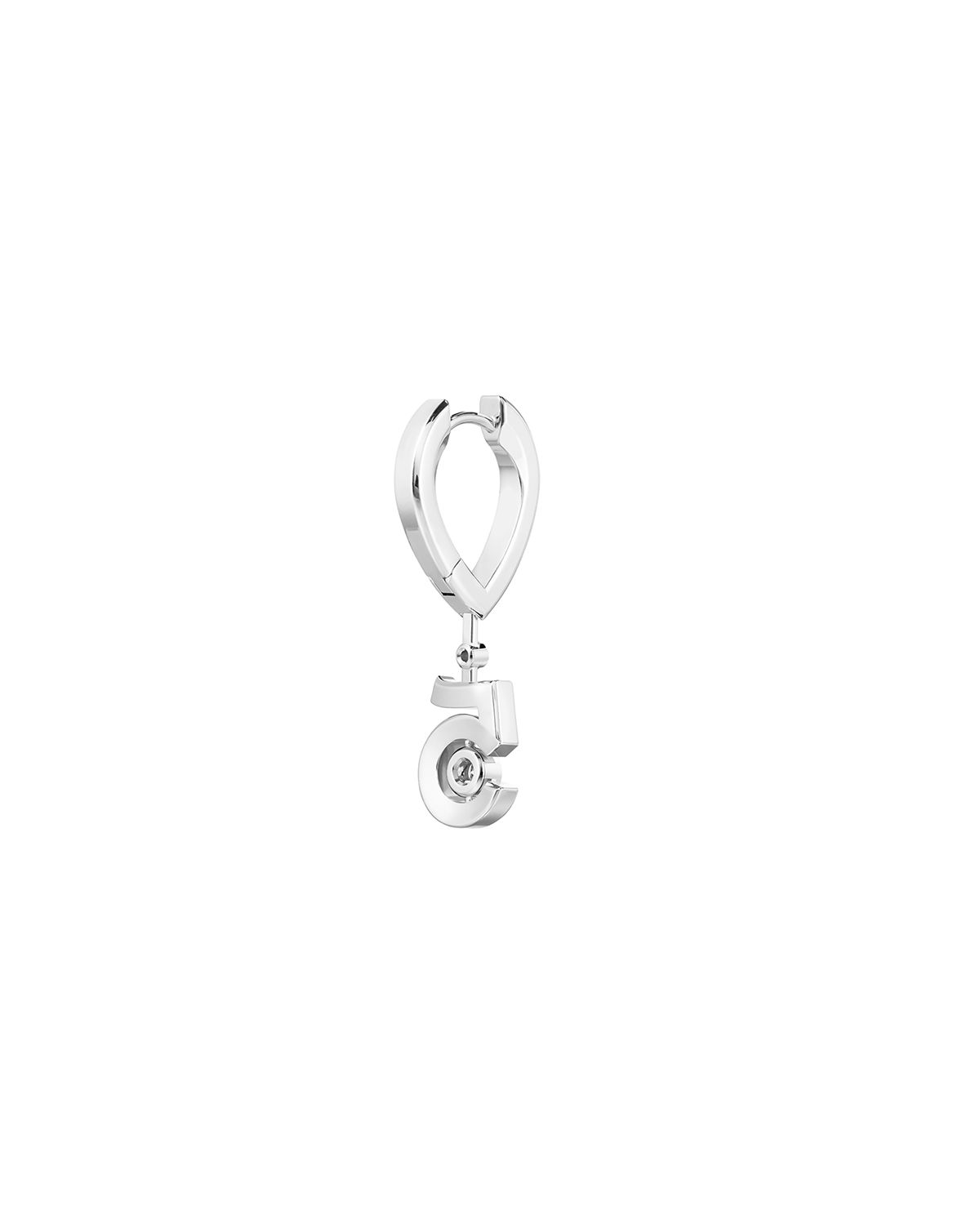 CHANEL ETERNAL N°5 WHITE GOLD HOOPS | Thumbnail 2