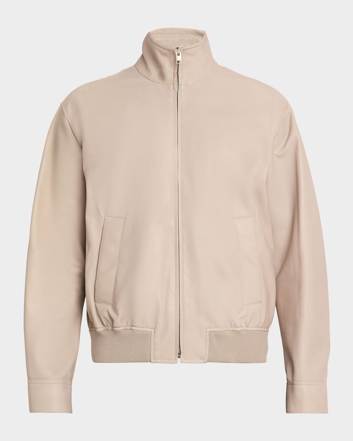 FRAME Men 's Leather Bomber Jacket - Women's Clothing