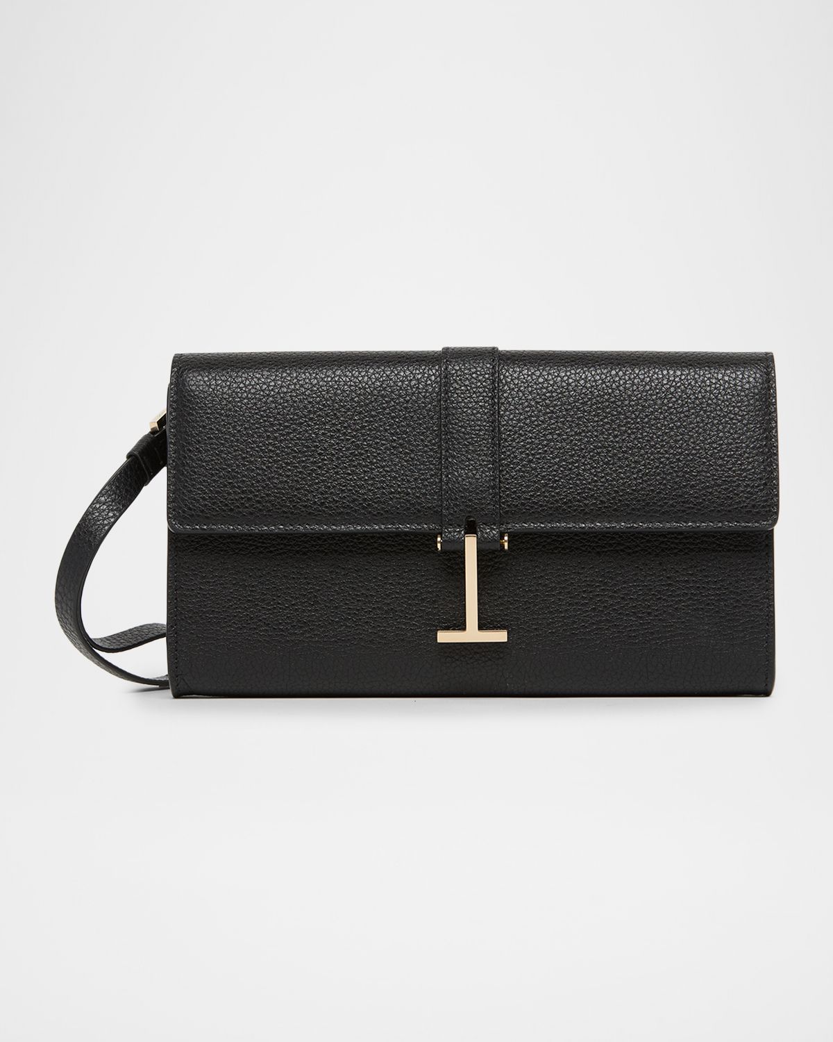 TOM FORD Kara Hanging T Leather Wristlet