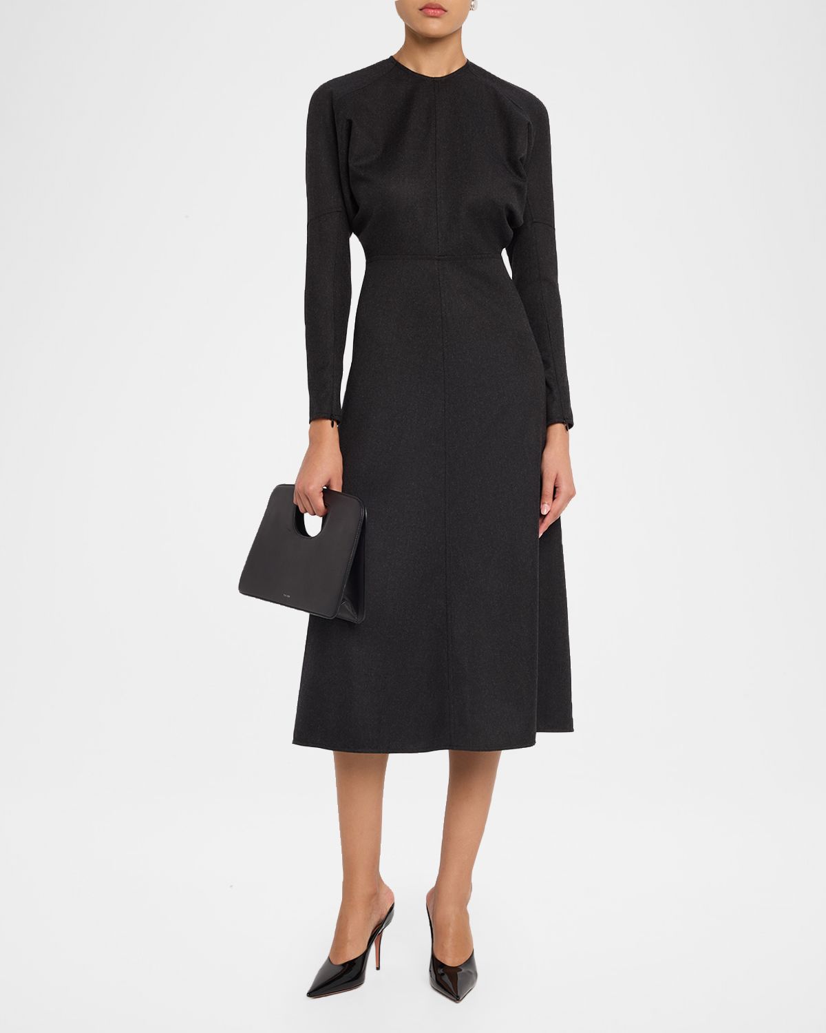 Victoria Beckham Dolman-Sleeve A-Line Midi Dress | Thumbnail 5 Victoria Beckham Dolman-Sleeve A-Line Midi Dress | Thumbnail 5