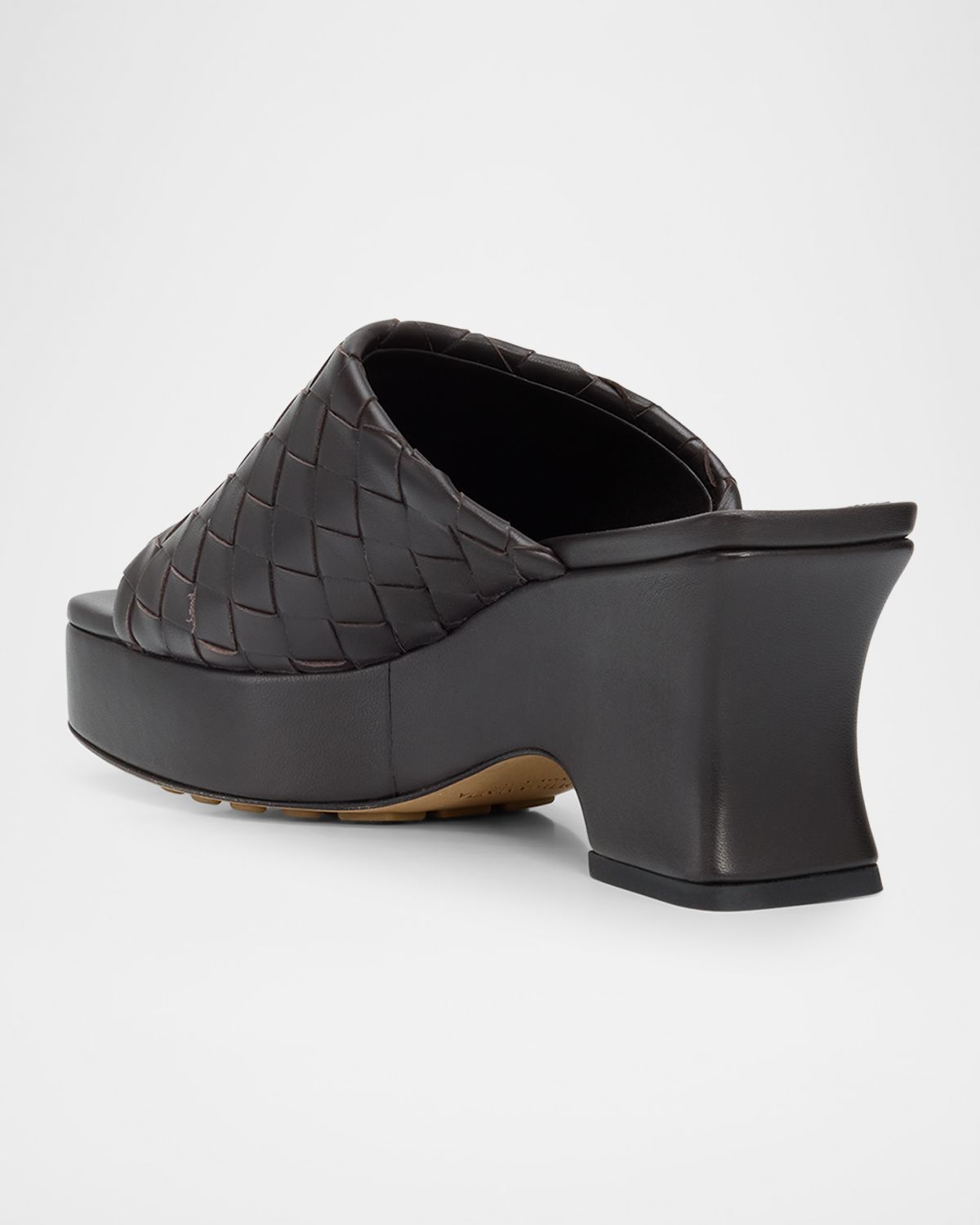 Bottega Veneta 70mm Rosita Intrecciato Leather Wedge Mules | Thumbnail 4