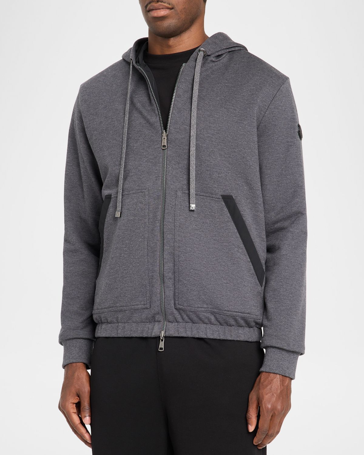 Moncler Men 's Reversible Fleece Zip Hoodie | Thumbnail 4