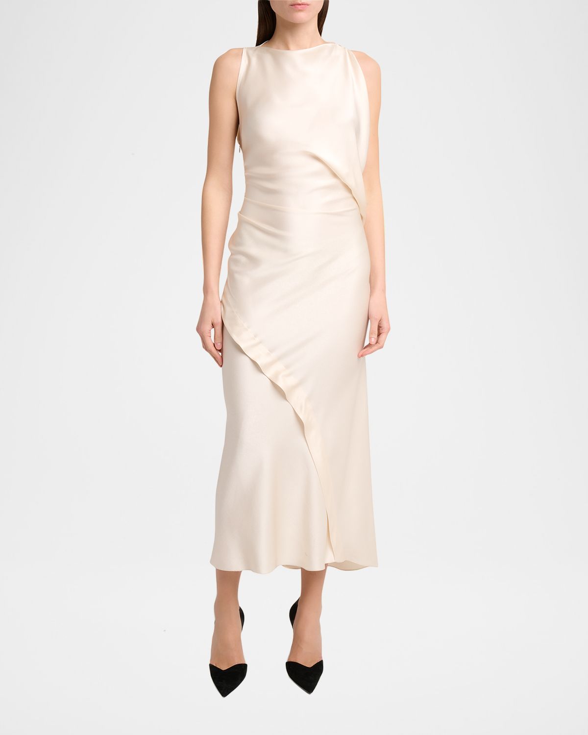Victoria Beckham Sleeveless Draped Dress | Thumbnail 5
