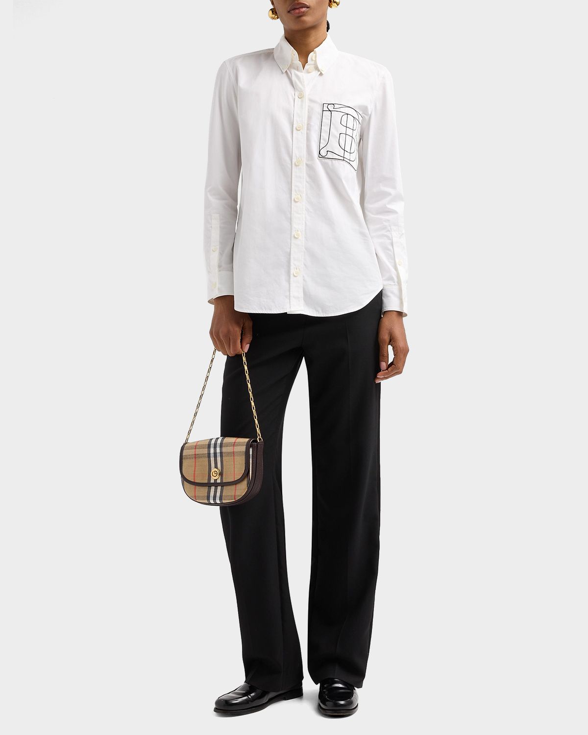 Burberry Highlands Mini Check Cotton-Blend Shoulder Bag | Thumbnail 6 Burberry Highlands Mini Check Cotton-Blend Shoulder Bag | Thumbnail 6