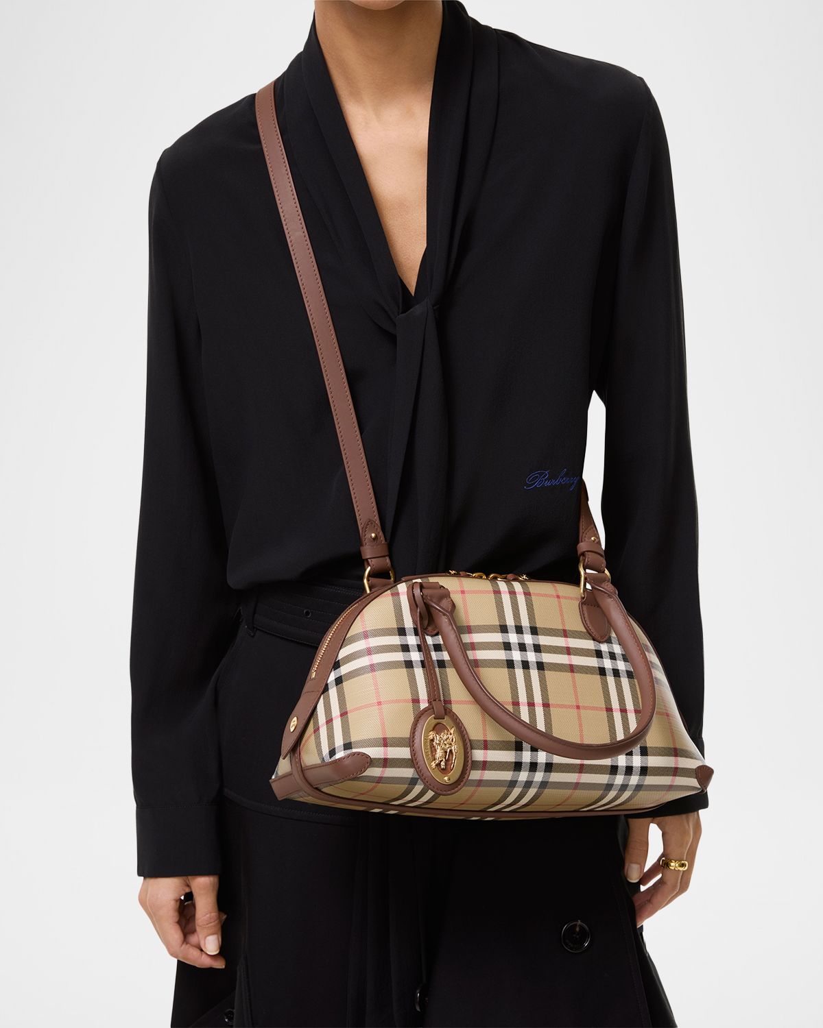 Burberry Primrose Small Check Top Handle Bag | Thumbnail 6 Burberry Primrose Small Check Top Handle Bag | Thumbnail 6