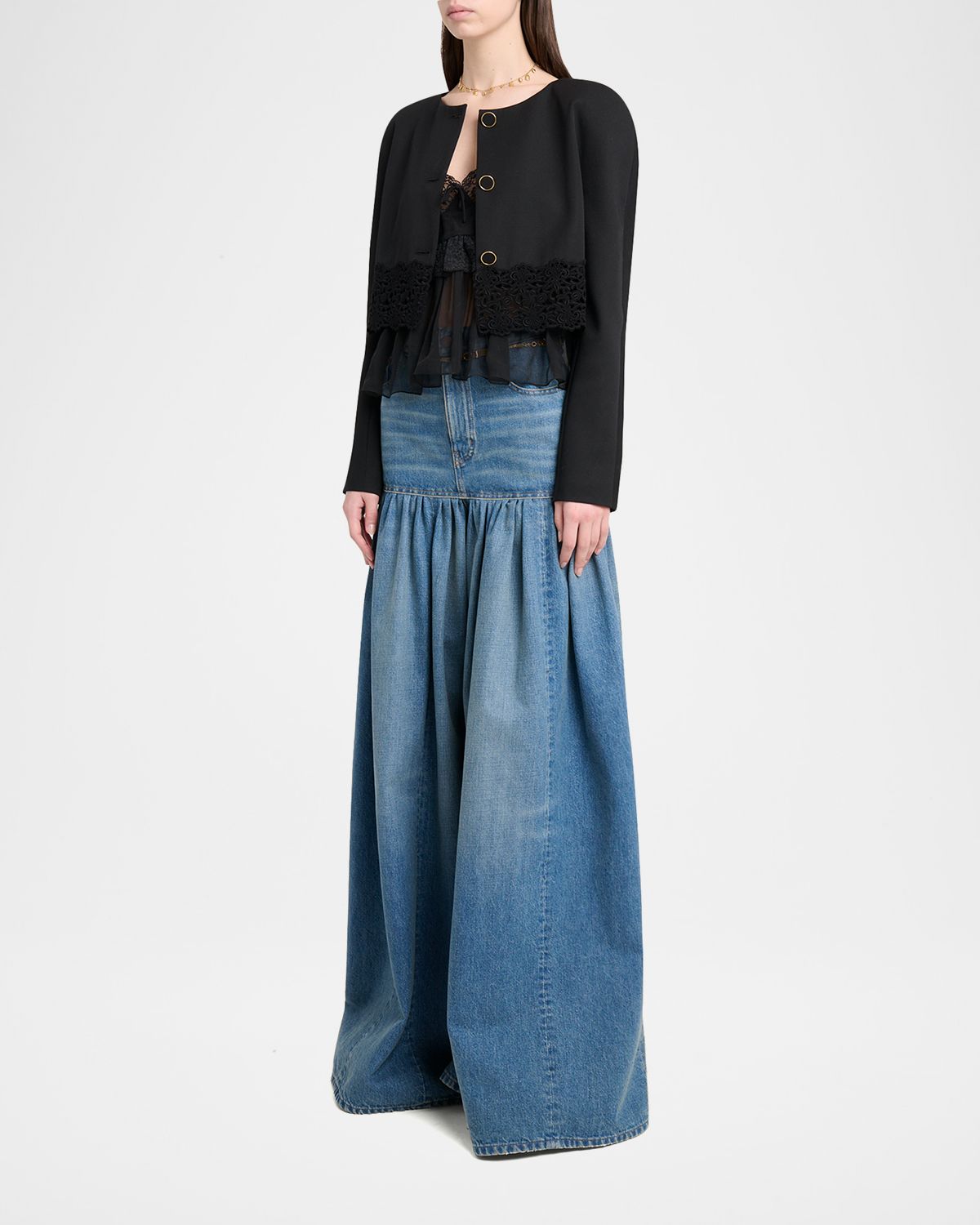 Chloe Lower Impact Wool Grain De Poudre Jacket | Thumbnail 5