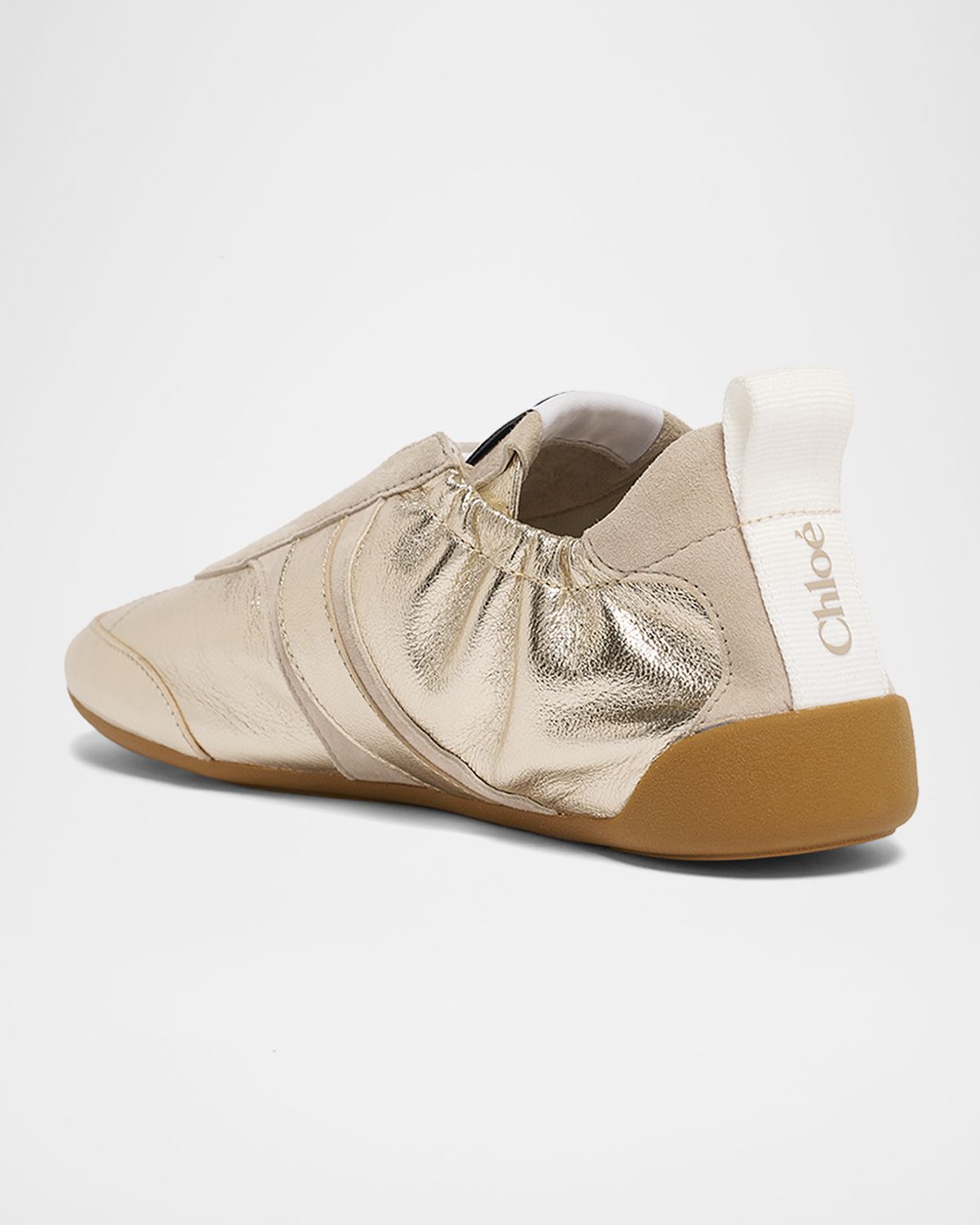 Chloe Kick Mixed Leather Low-Top Sneakers | Thumbnail 4 Chloe Kick Mixed Leather Low-Top Sneakers | Thumbnail 4