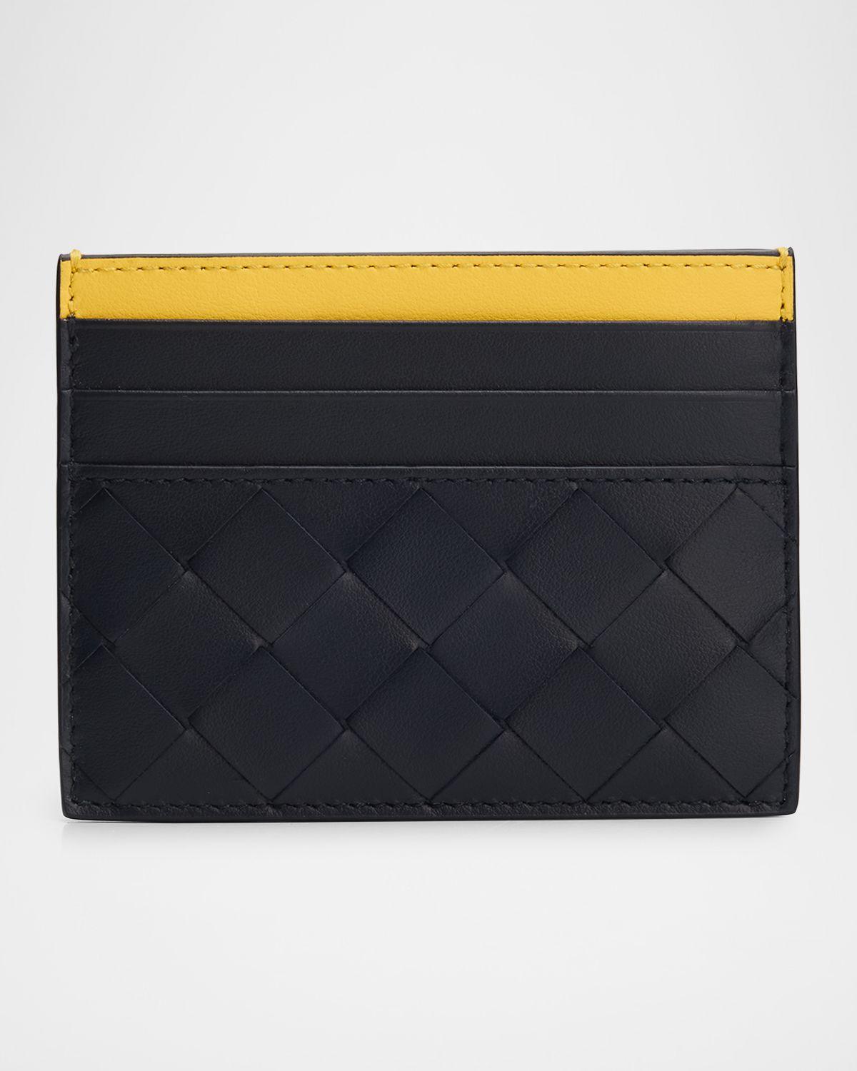 Bottega Veneta Men 's Colorblock Leather Card Holder | Thumbnail 5