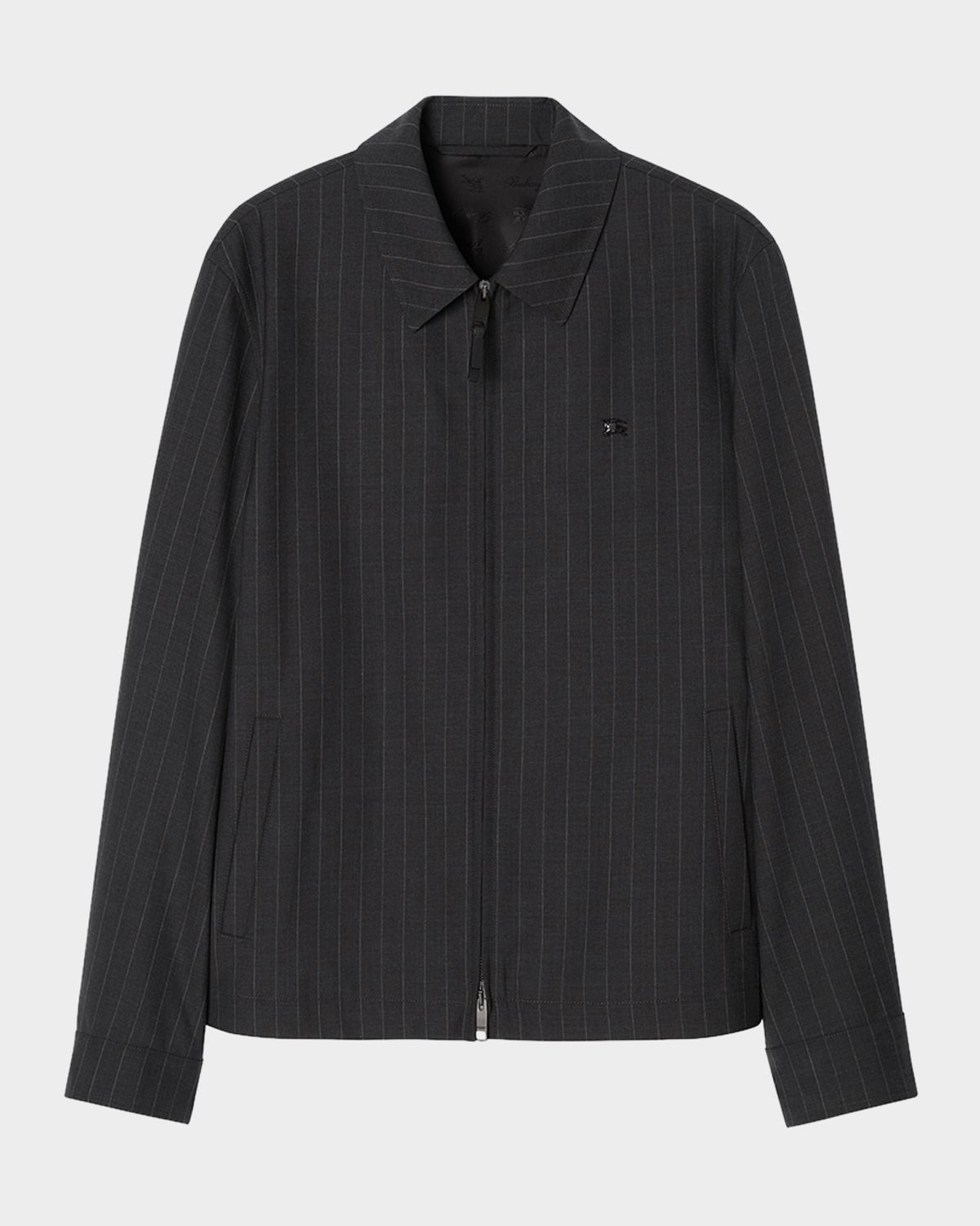 Burberry Men 's Bloomsbury Wool Pinstripe Track Jacket | Thumbnail 5 Burberry Men 's Bloomsbury Wool Pinstripe Track Jacket | Thumbnail 5