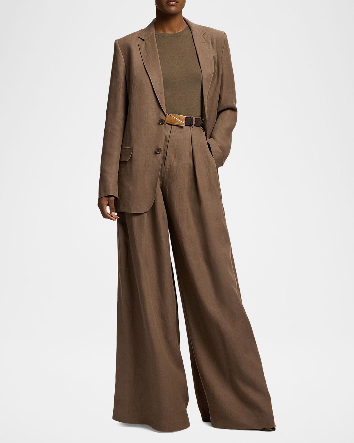 Ralph Lauren Collection Marcy Linen Classic Jacket | Thumbnail 7