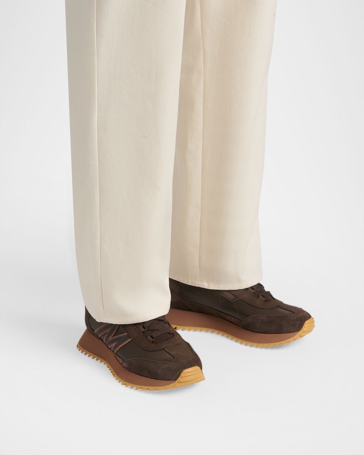 Moncler Men 's Pacey2 Suede & Nubuck Low-Top Sneakers | Thumbnail 2