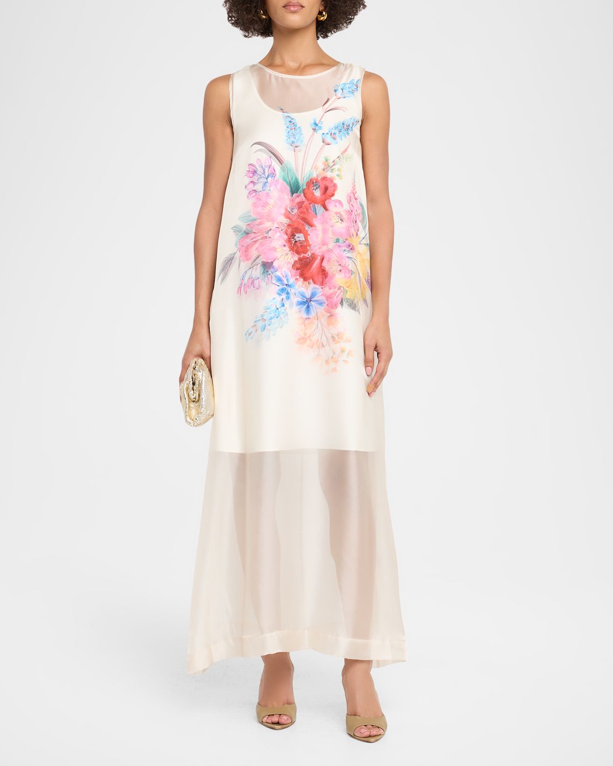 Elie Tahari Alexis Sleeveless Floral-Print Maxi Dress | Thumbnail 5 Elie Tahari Alexis Sleeveless Floral-Print Maxi Dress | Thumbnail 5