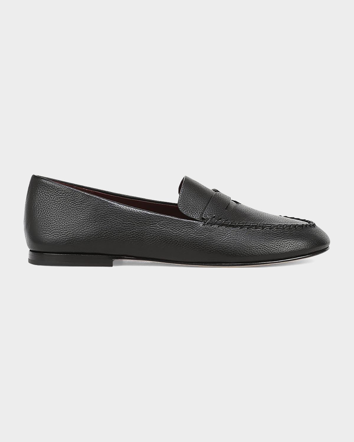 Vince Teo Leather Penny Loafers | Thumbnail 8
