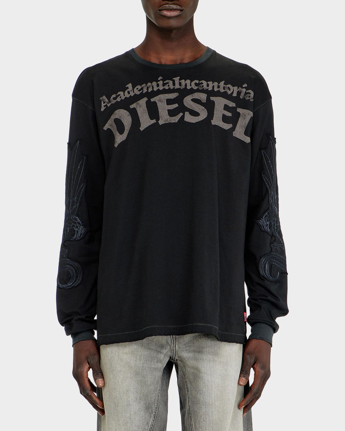 Diesel Men 's Logo Graphic Cotton T-Shirt | Thumbnail 4 Diesel Men 's Logo Graphic Cotton T-Shirt | Thumbnail 4