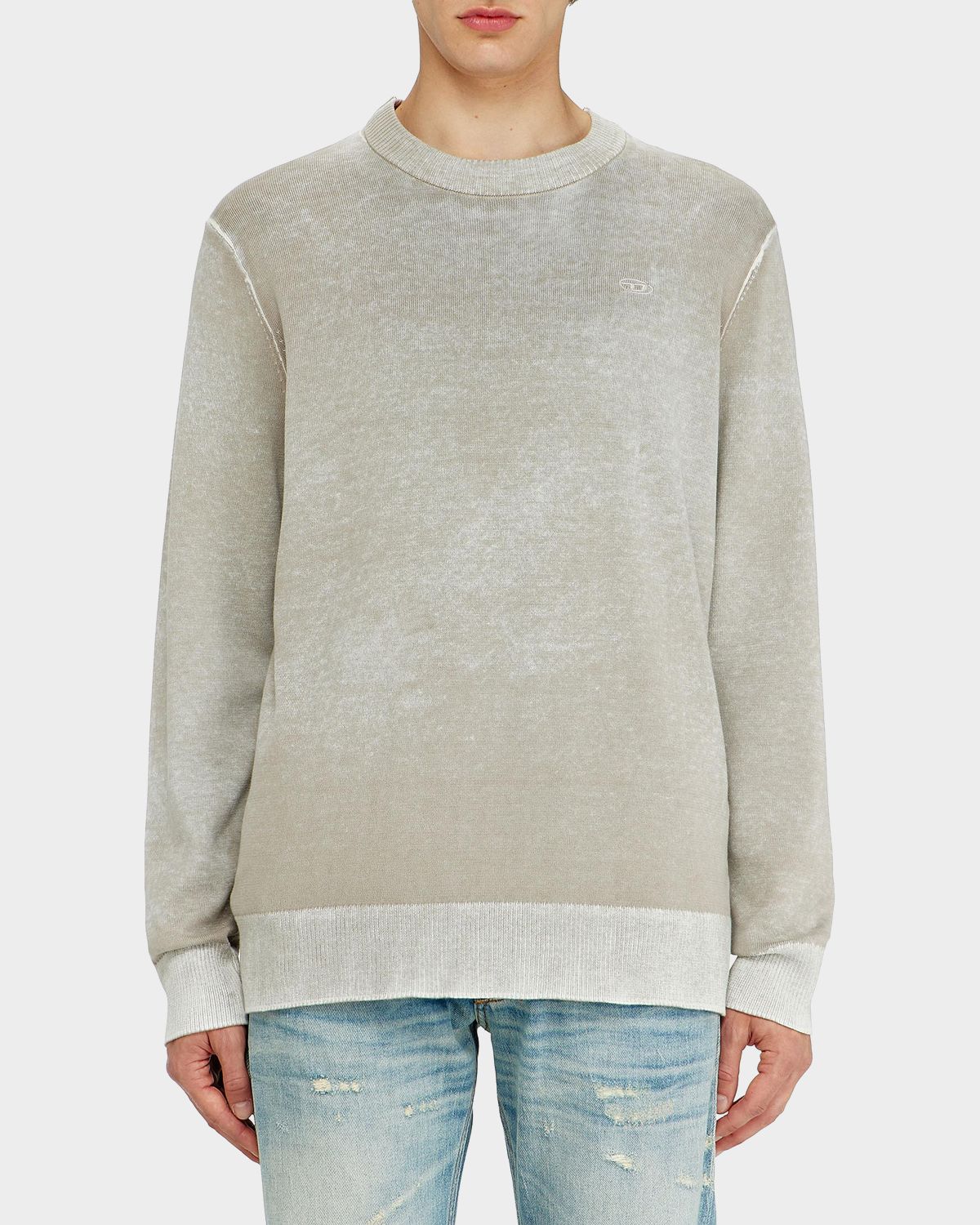 Diesel Men 's Laurent Sun-Faded Cotton Crewneck Sweater | Thumbnail 4 Diesel Men 's Laurent Sun-Faded Cotton Crewneck Sweater | Thumbnail 4
