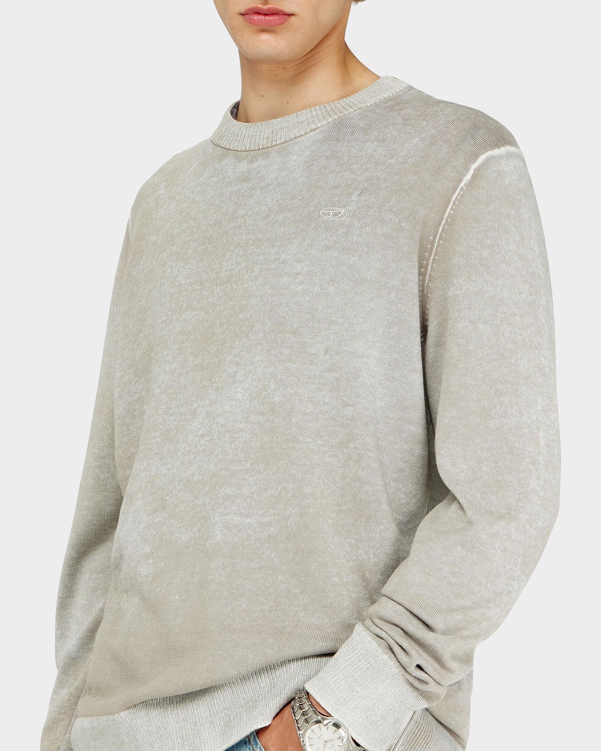 Diesel Men 's Laurent Sun-Faded Cotton Crewneck Sweater | Thumbnail 5 Diesel Men 's Laurent Sun-Faded Cotton Crewneck Sweater | Thumbnail 5