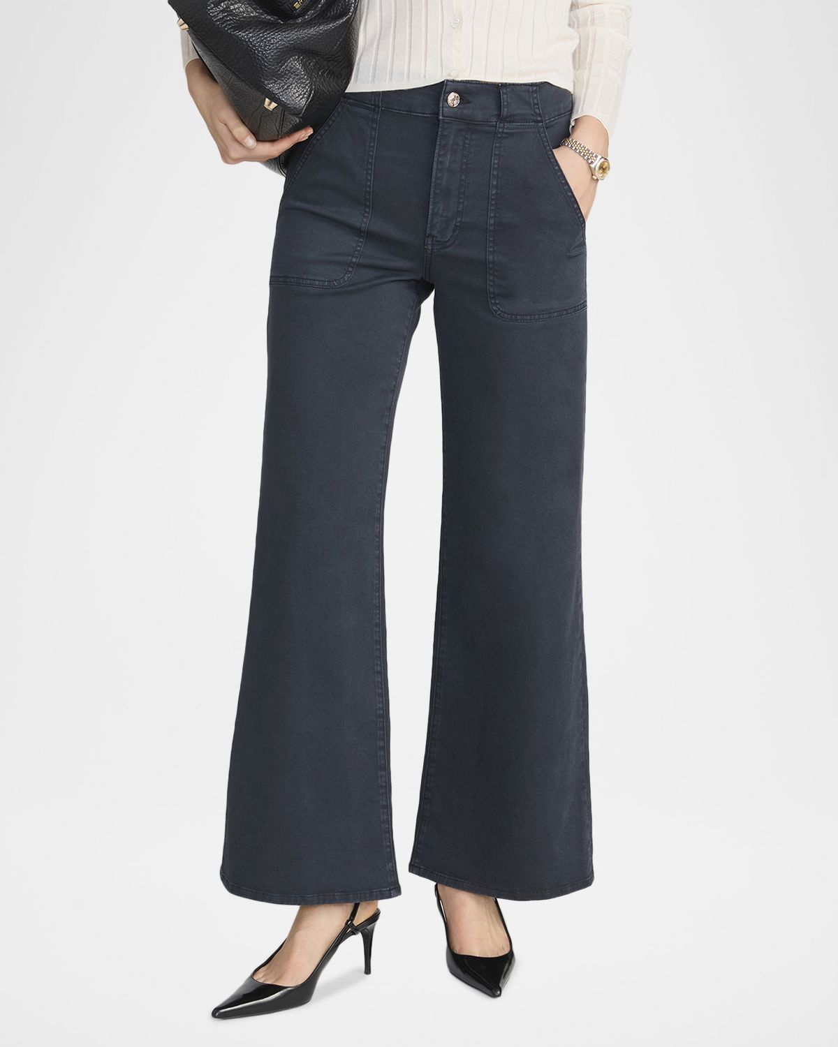 FRAME The Modern Pocket Wide-Leg Pants | Thumbnail 4 FRAME The Modern Pocket Wide-Leg Pants | Thumbnail 4