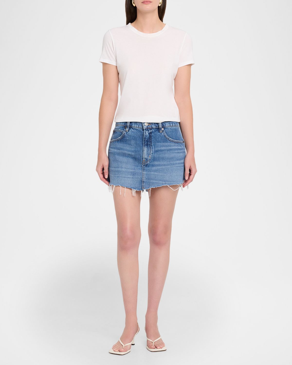 FRAME The Mini Denim Skirt | Thumbnail 2 FRAME The Mini Denim Skirt | Thumbnail 2