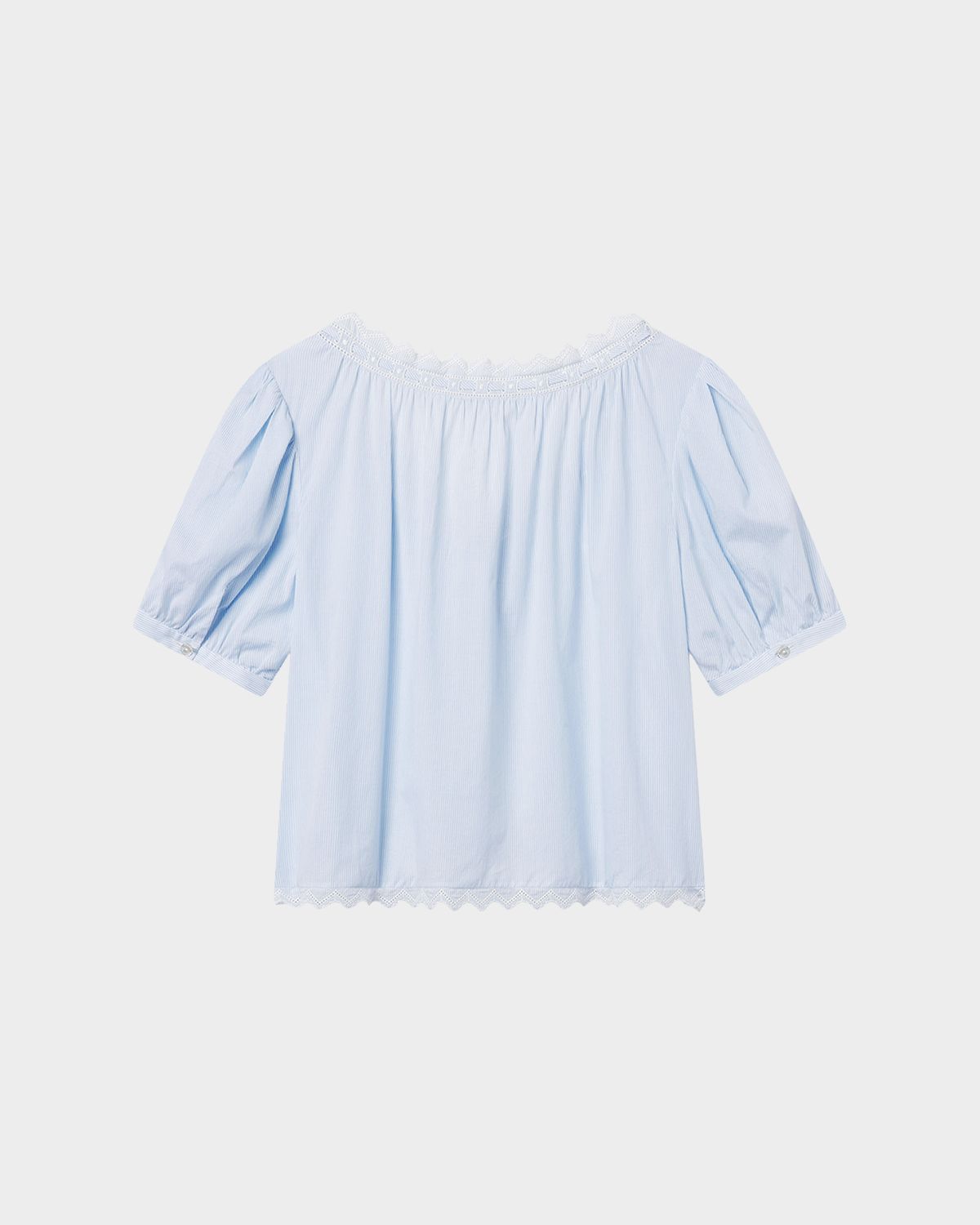 FRAME The Serene Striped Cotton Top | Thumbnail 7 FRAME The Serene Striped Cotton Top | Thumbnail 7