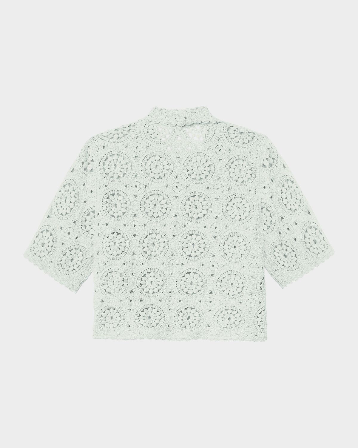 FRAME Crochet Cotton Boxy-Fit Top | Thumbnail 7 FRAME Crochet Cotton Boxy-Fit Top | Thumbnail 7