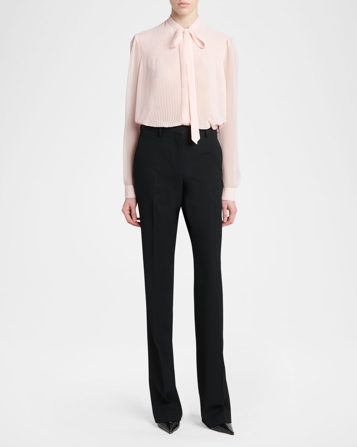 TOM FORD Chiffon Micro Pleated Top | Thumbnail 5 TOM FORD Chiffon Micro Pleated Top | Thumbnail 5