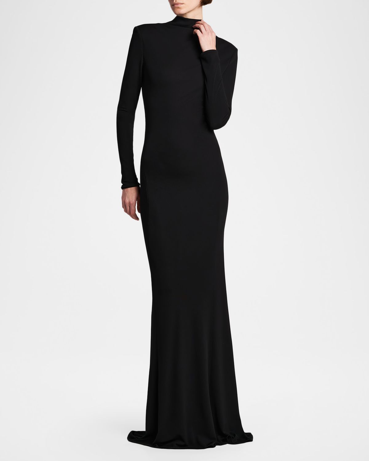 TOM FORD Crepe Jersey Cut-Out Back Gown | Thumbnail 5 TOM FORD Crepe Jersey Cut-Out Back Gown | Thumbnail 5