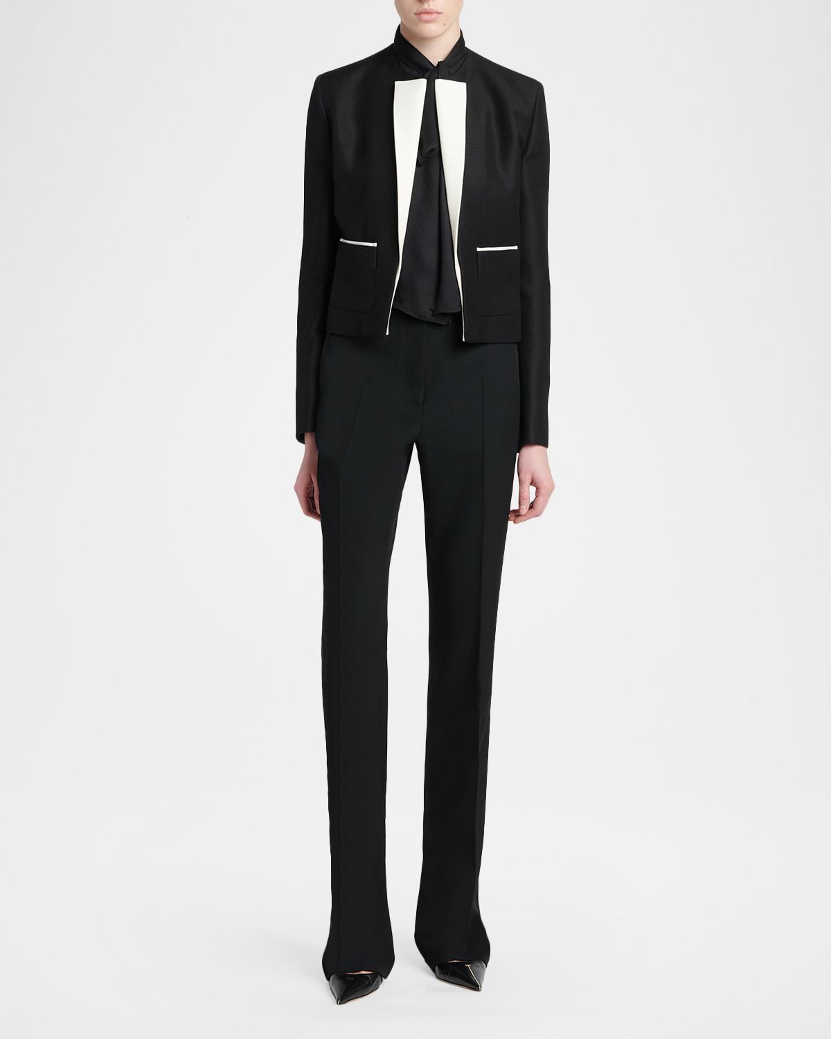 TOM FORD Contrast-Trim Short Sport Coat | Thumbnail 2 TOM FORD Contrast-Trim Short Sport Coat | Thumbnail 2