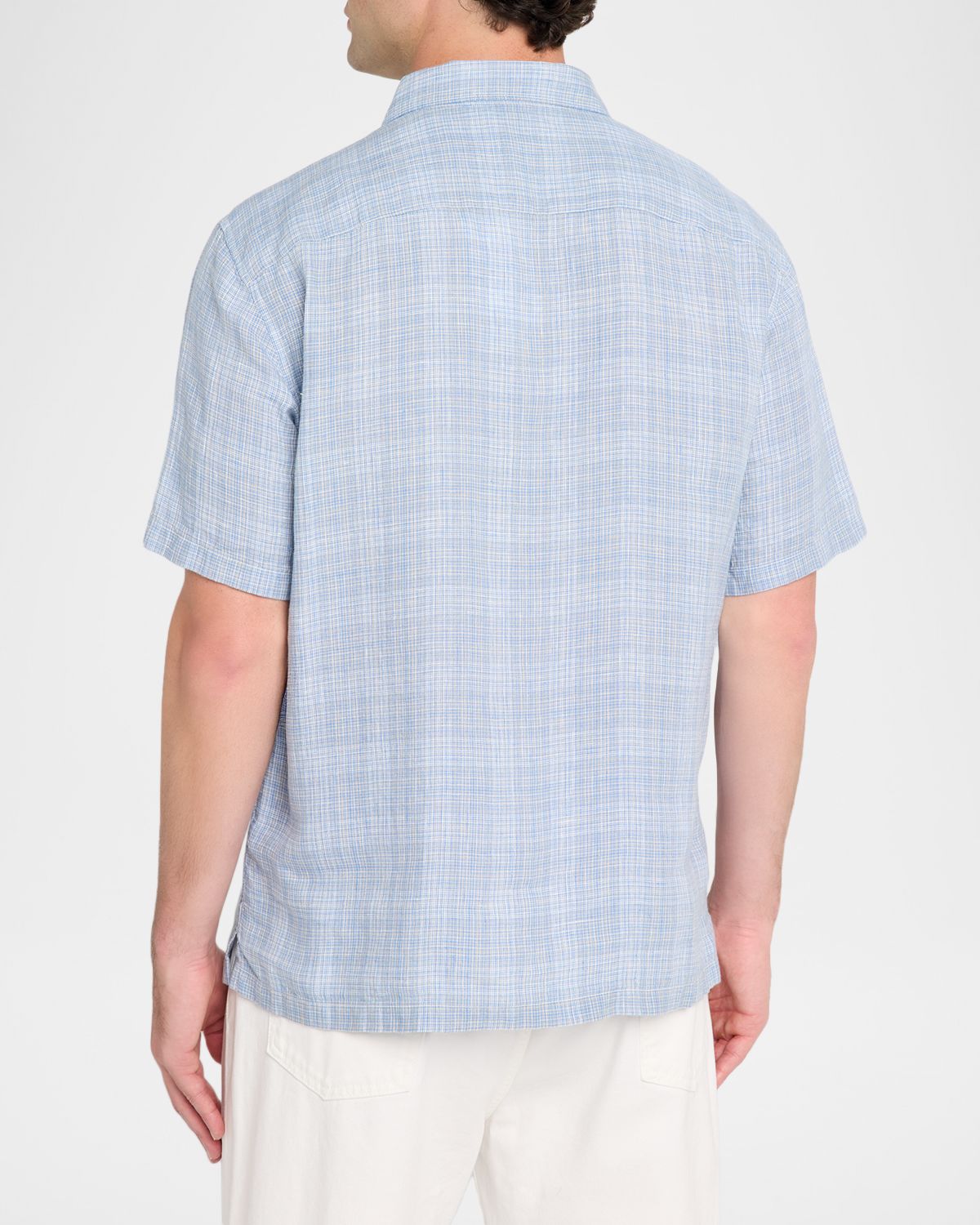 Theory Men 's Irving Plaid Linen Shirt | Thumbnail 3 Theory Men 's Irving Plaid Linen Shirt | Thumbnail 3