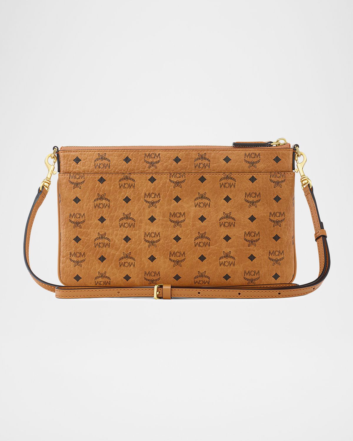 MCM Mini Aren Visetos Flat Crossbody Pouch | Thumbnail 8